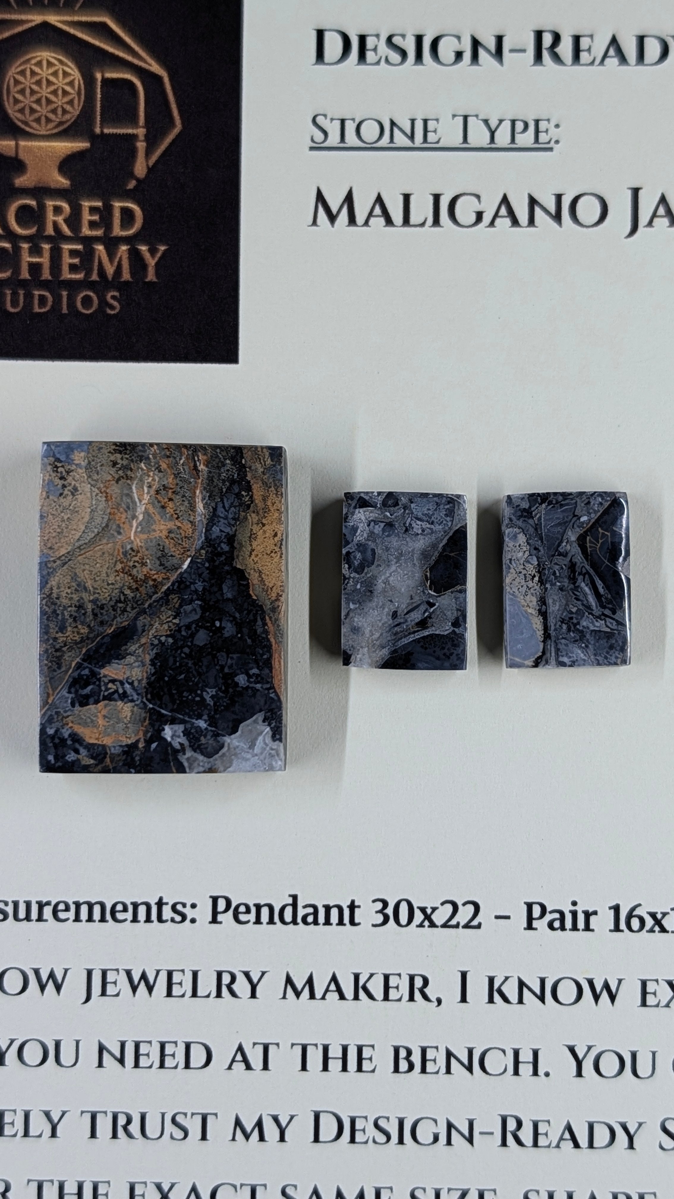 Rectangle Shape - Maligano Jasper - Design-Ready Set