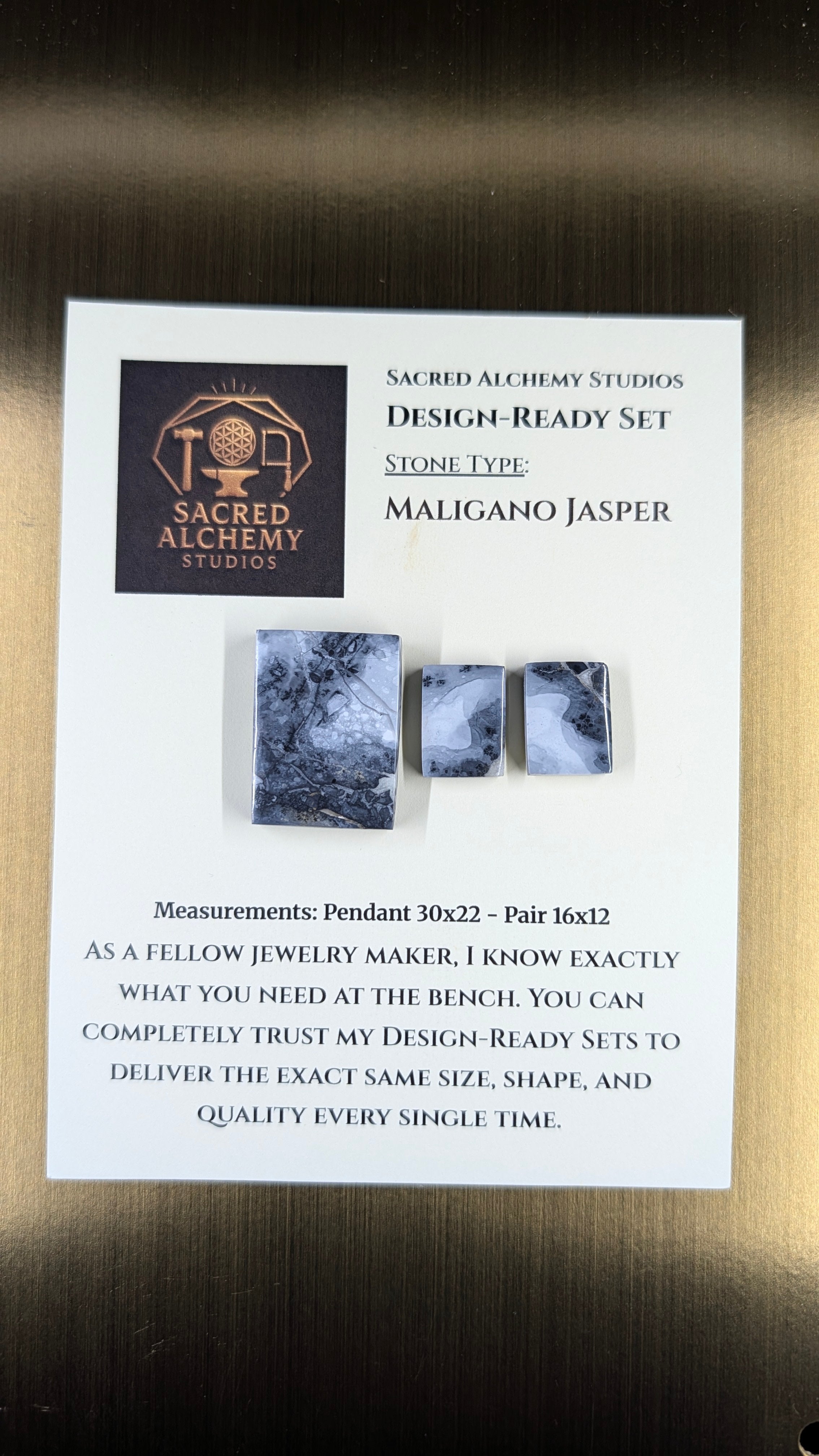 Rectangle Shape - Maligano Jasper - Design-Ready Set