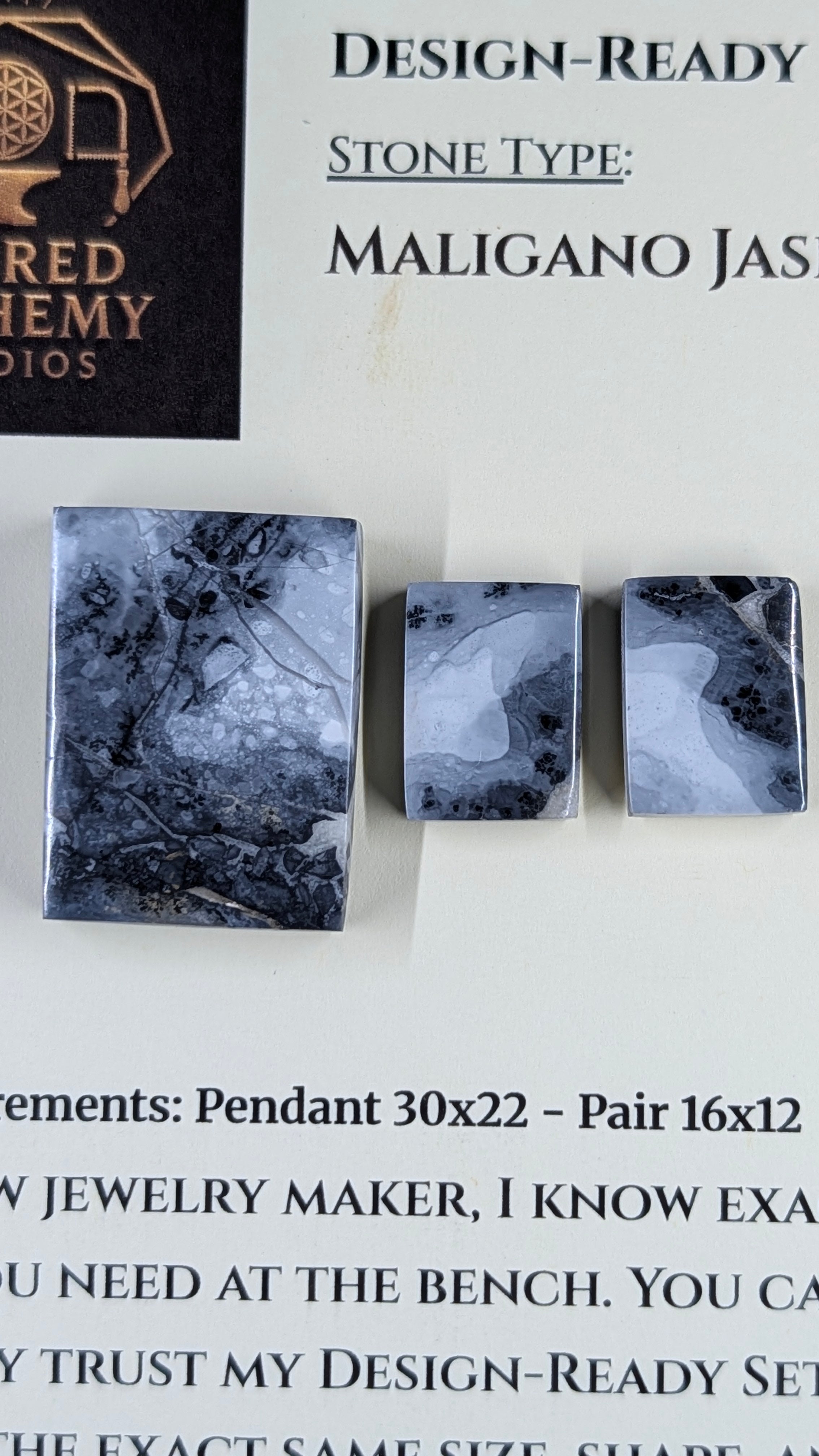Rectangle Shape - Maligano Jasper - Design-Ready Set