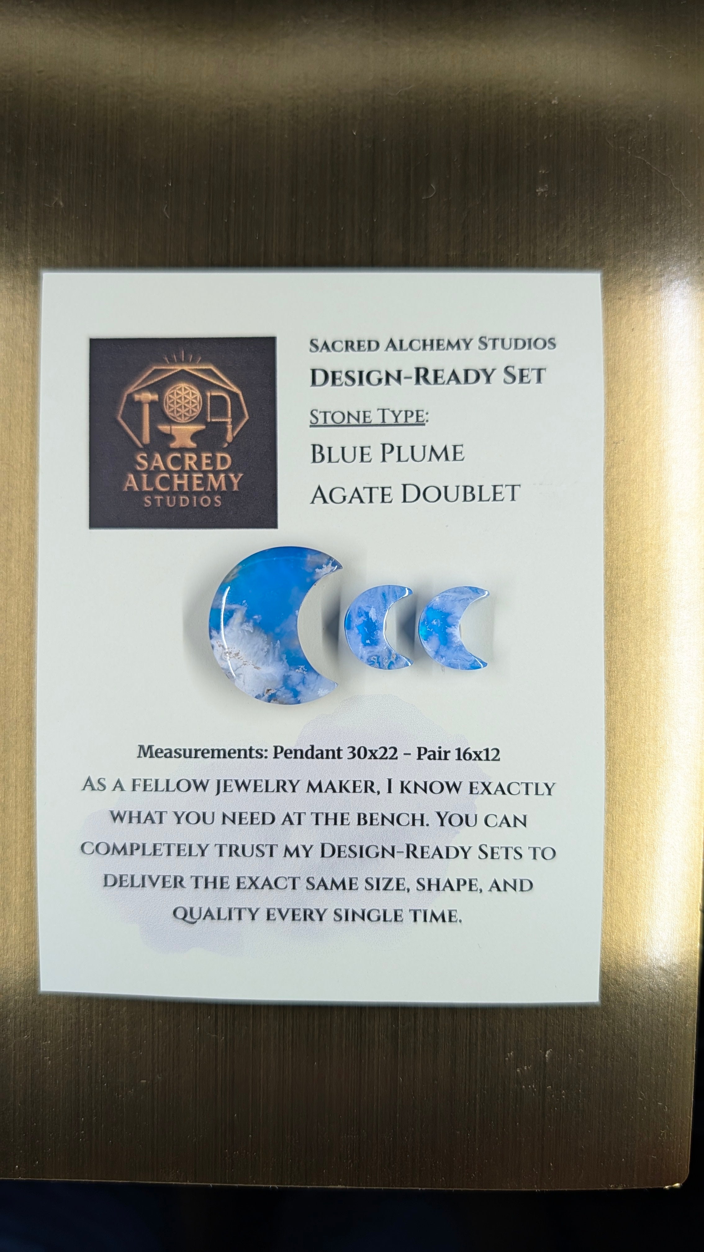 Crescent Moon - Blue Plume Doublet - Design-Ready Set
