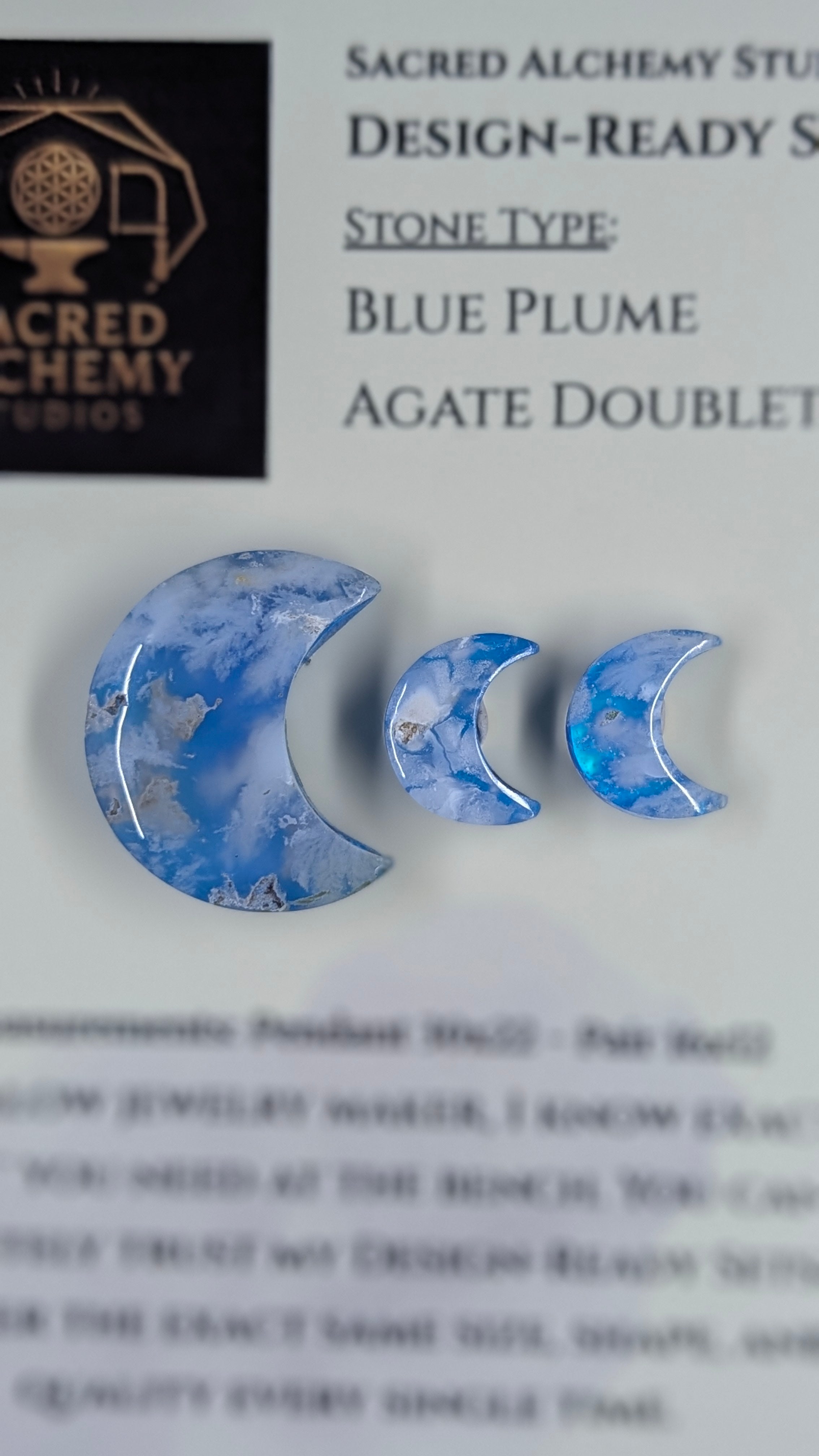 Crescent Moon - Blue Plume Doublet - Design-Ready Set