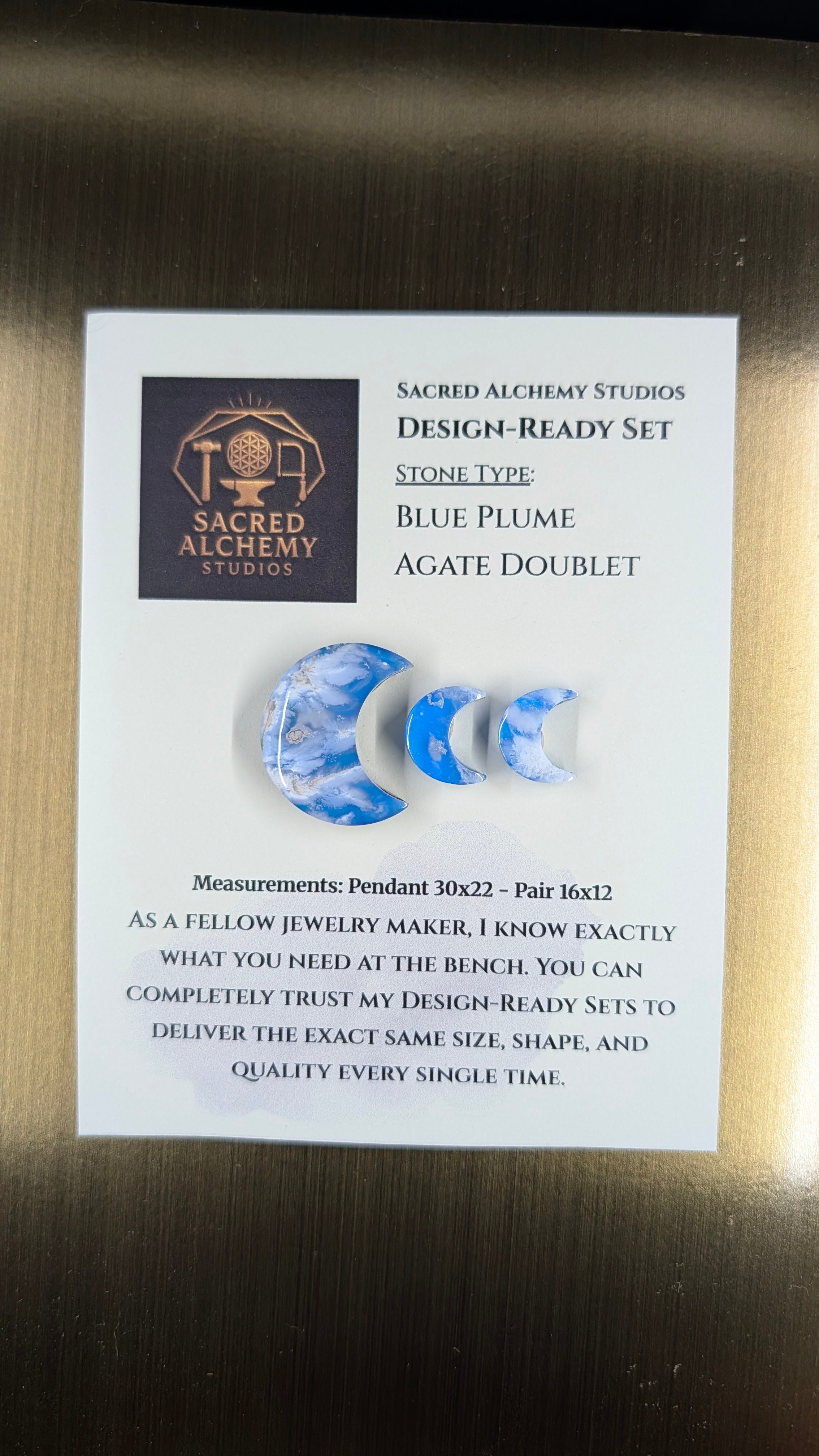 Crescent Moon - Blue Plume Doublet - Design-Ready™™ Set