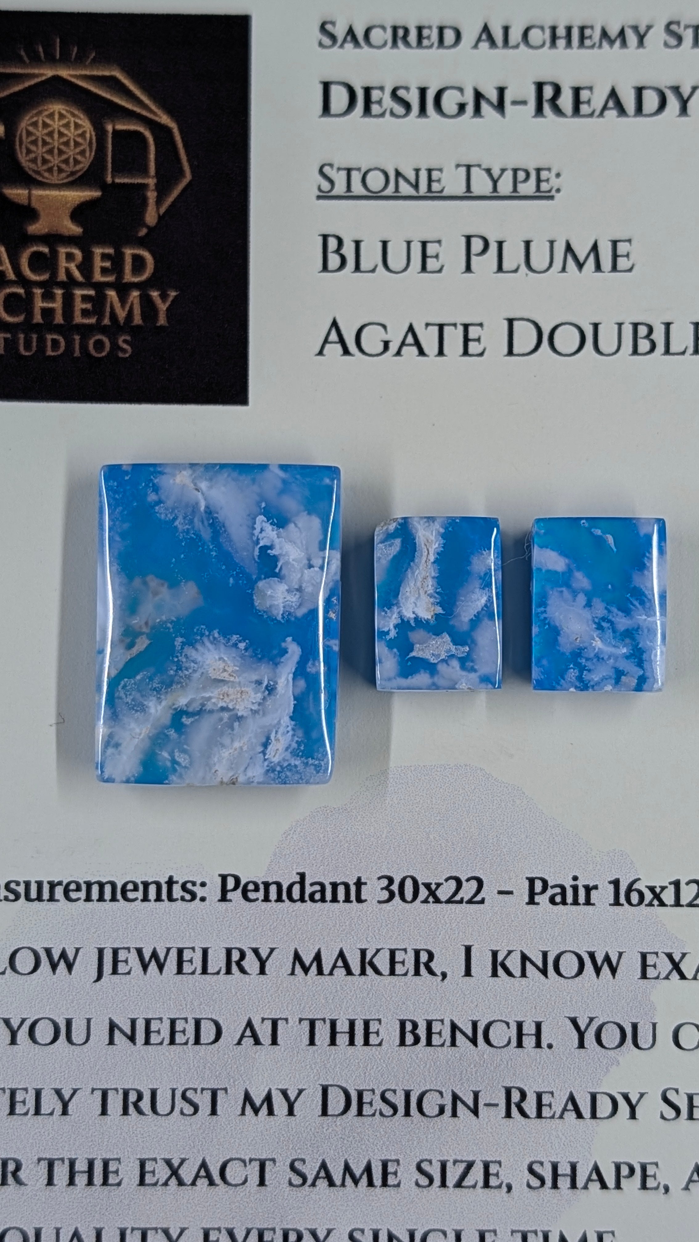 Rectangle Shape - Blue Plume Doublet - Design-Ready Set
