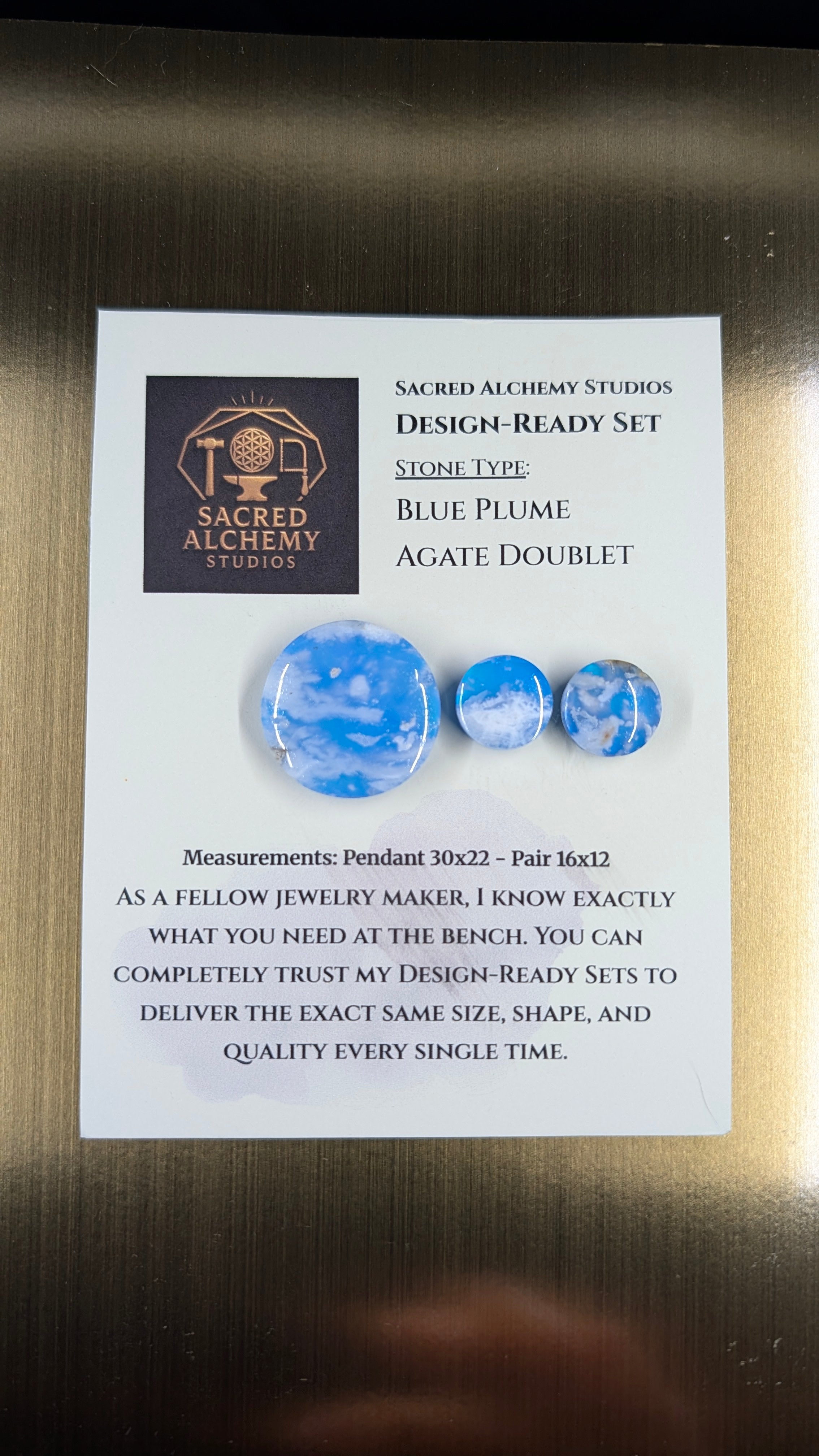 Circle Shape - Blue Plume Doublet - Design-Ready Set