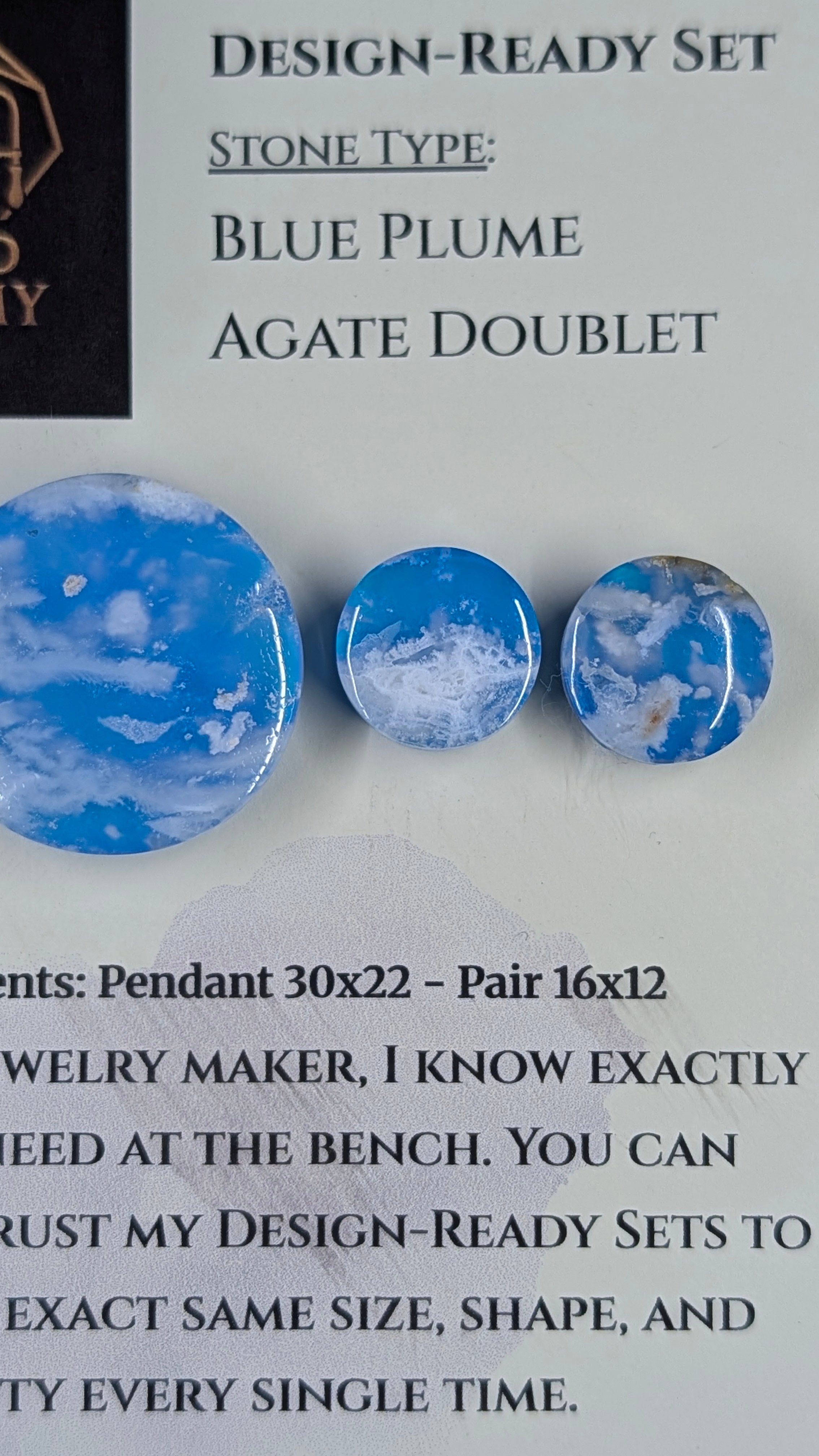 Circle Shape - Blue Plume Doublet - Design-Ready Set