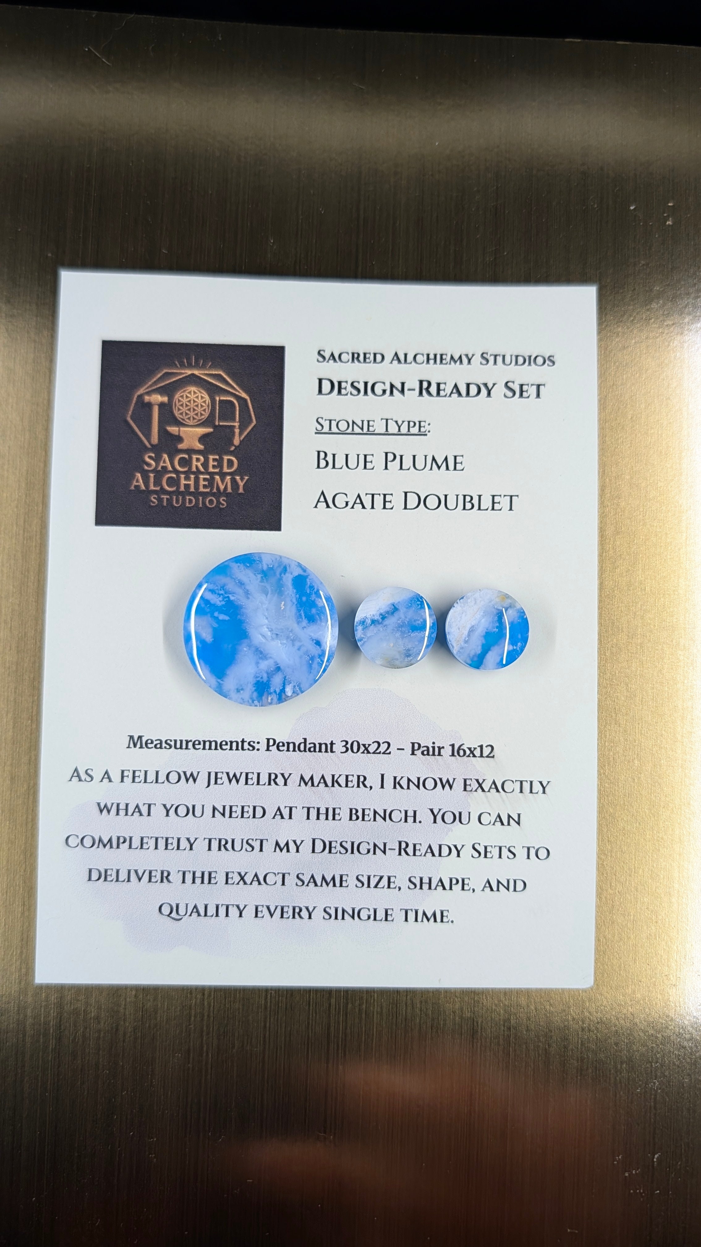 Circle Shape - Blue Plume Doublet - Design-Ready Set