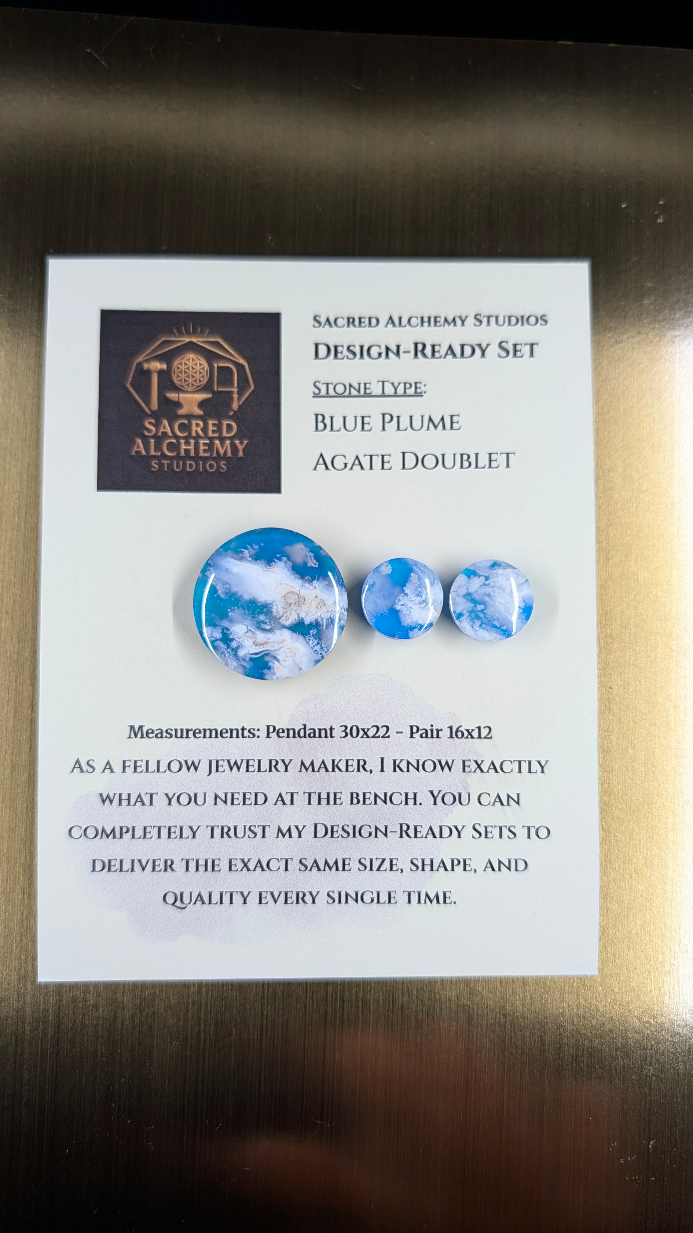 Circle Shape - Blue Plume Doublet - Design-Ready Set