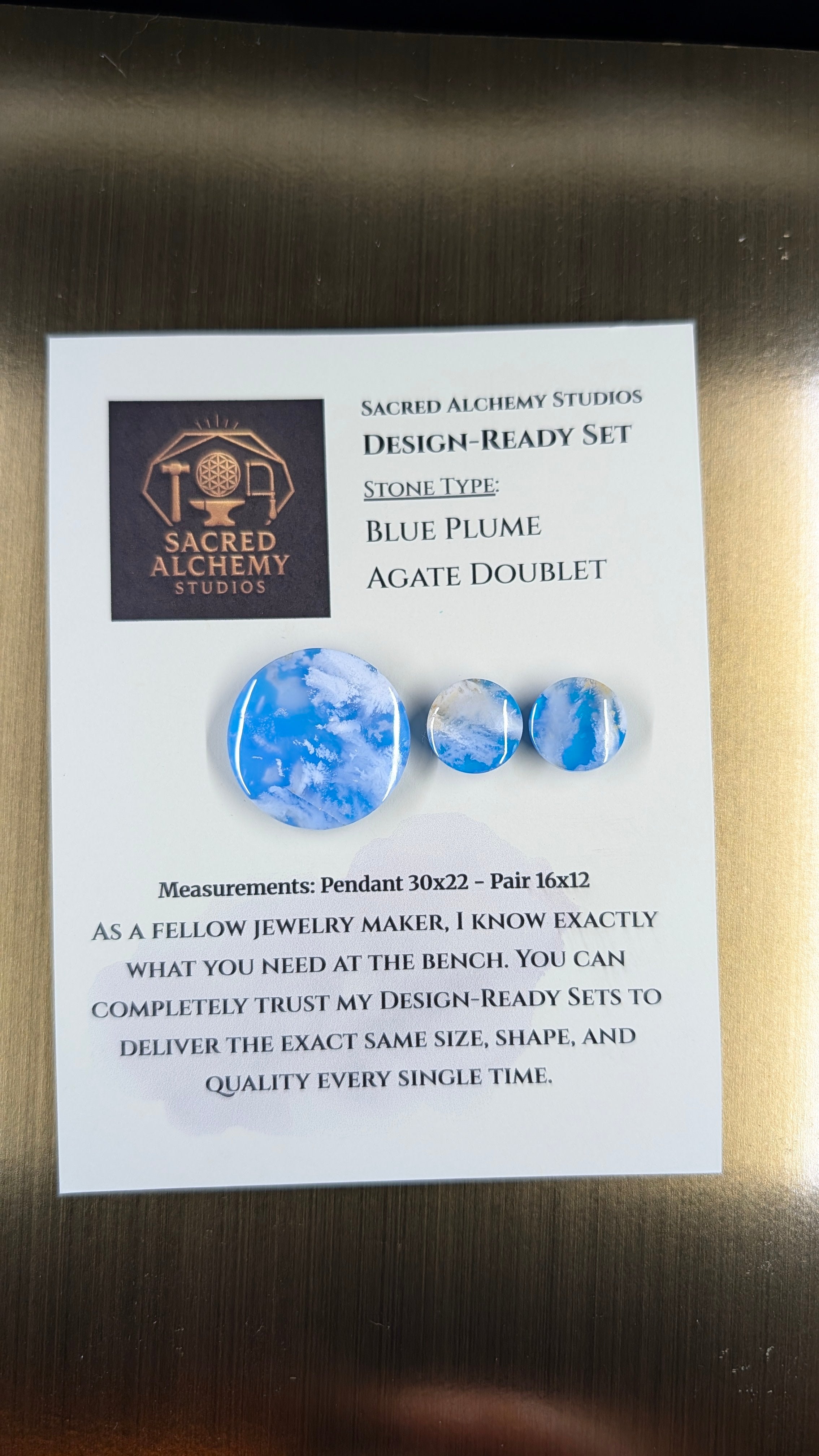 Circle Shape - Blue Plume Doublet - Design-Ready Set