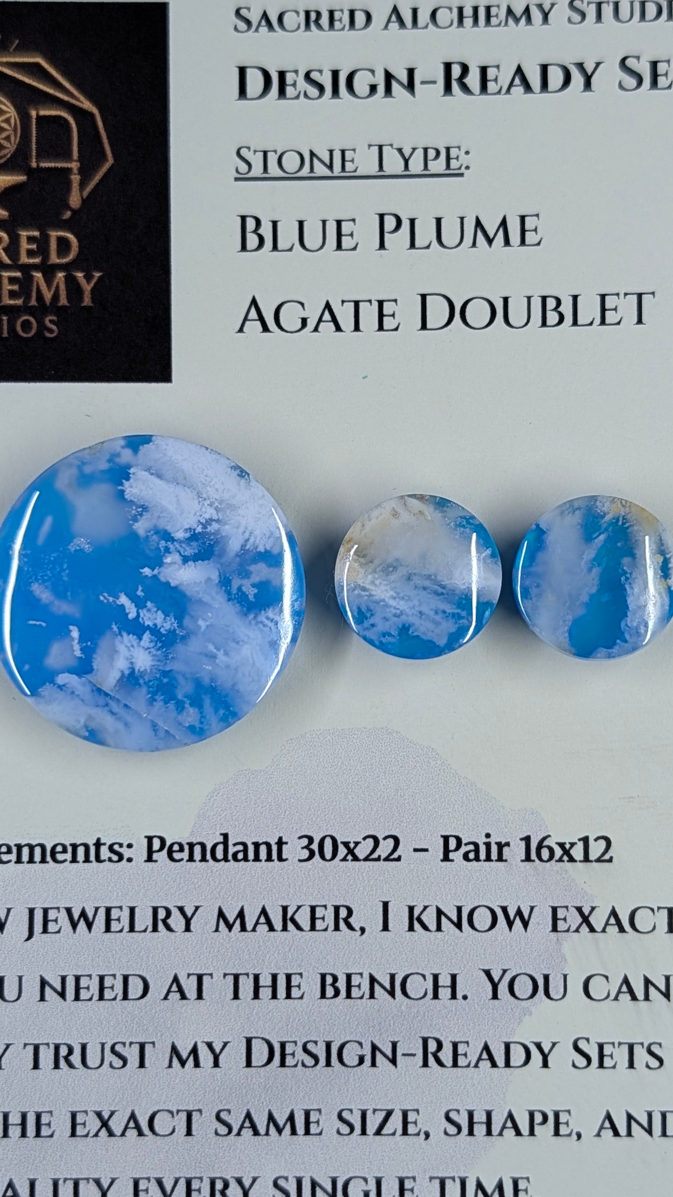 Circle Shape - Blue Plume Doublet - Design-Ready Set
