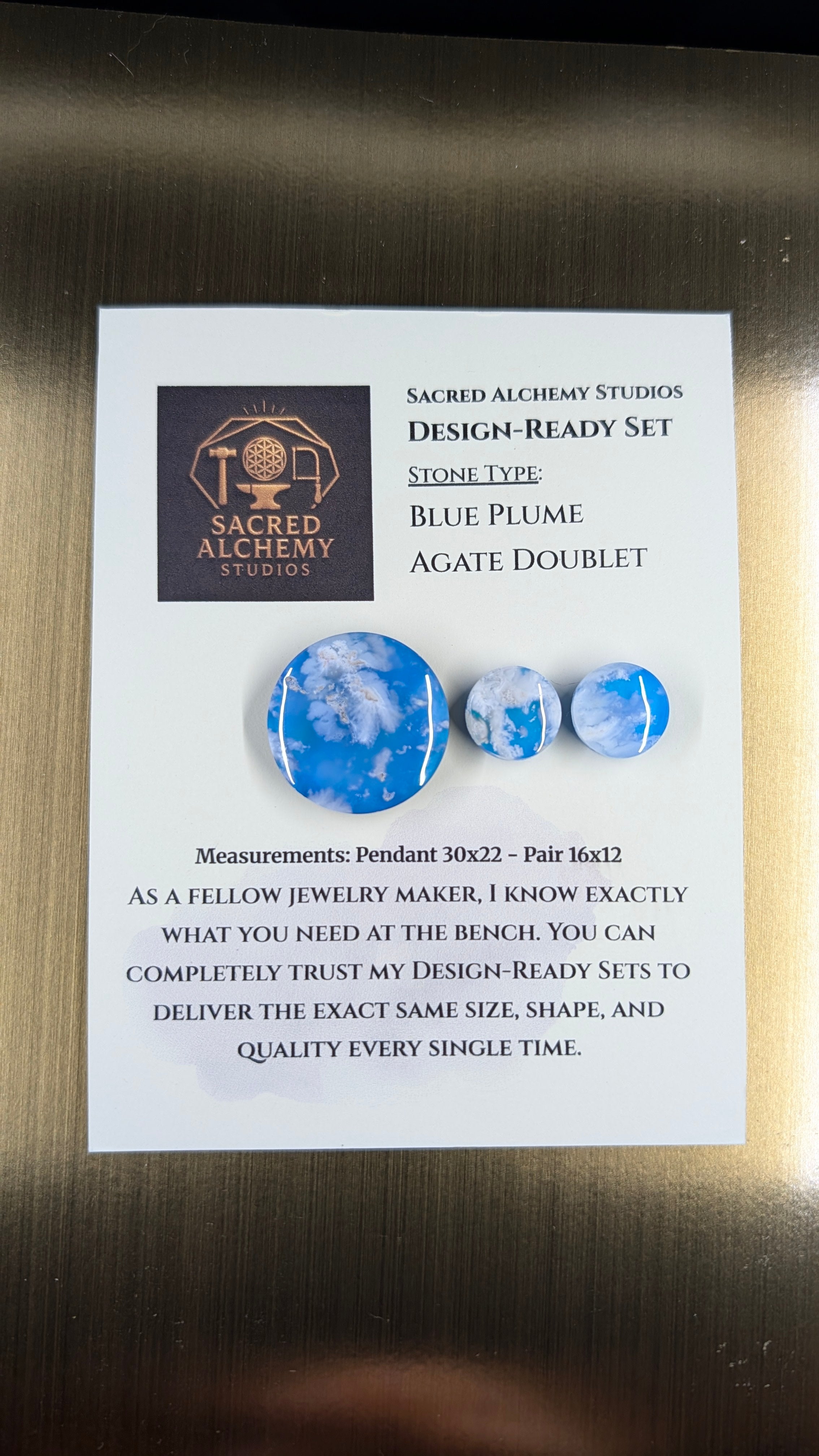 Circle Shape - Blue Plume Doublet - Design-Ready Set