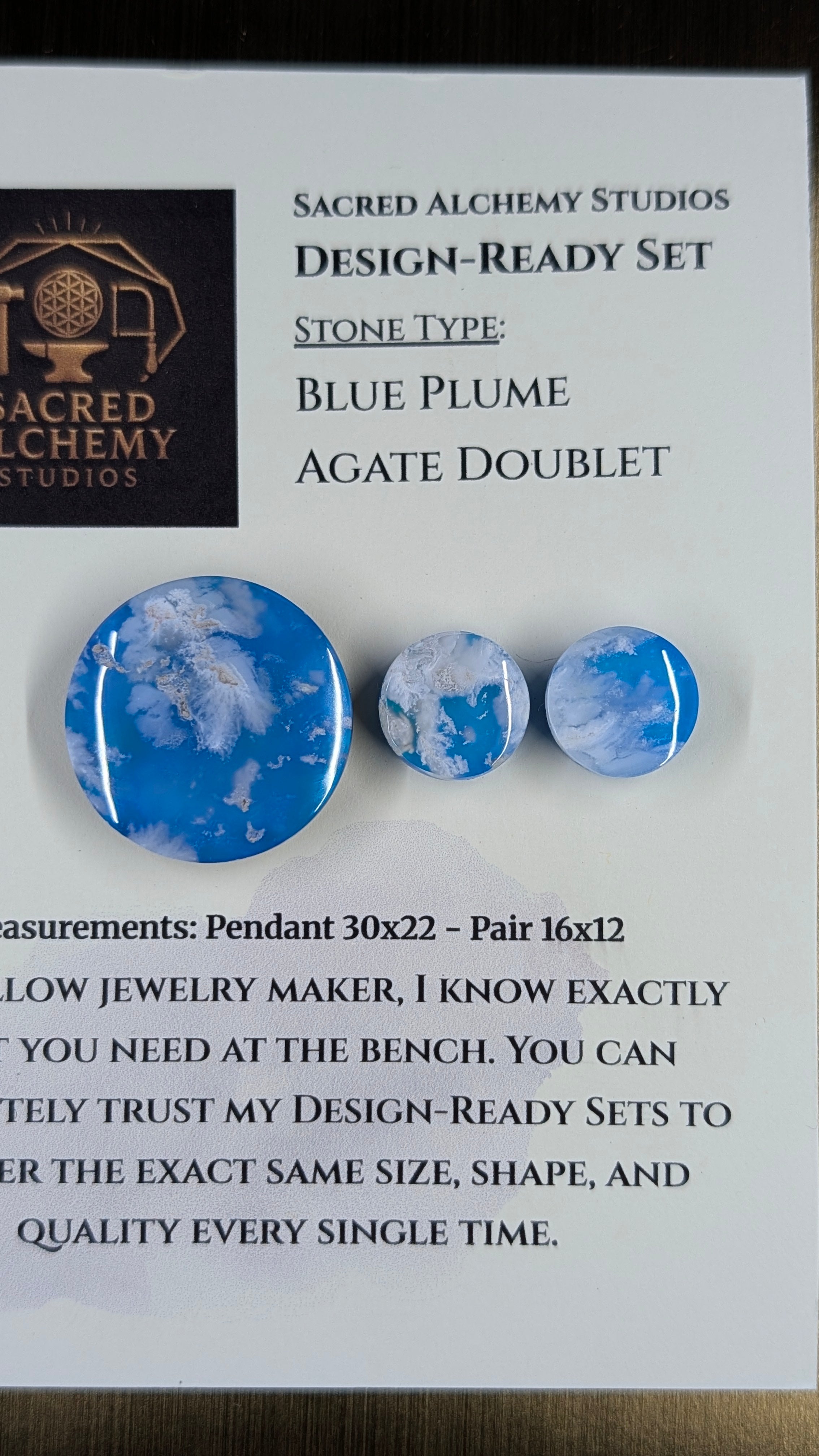 Circle Shape - Blue Plume Doublet - Design-Ready Set
