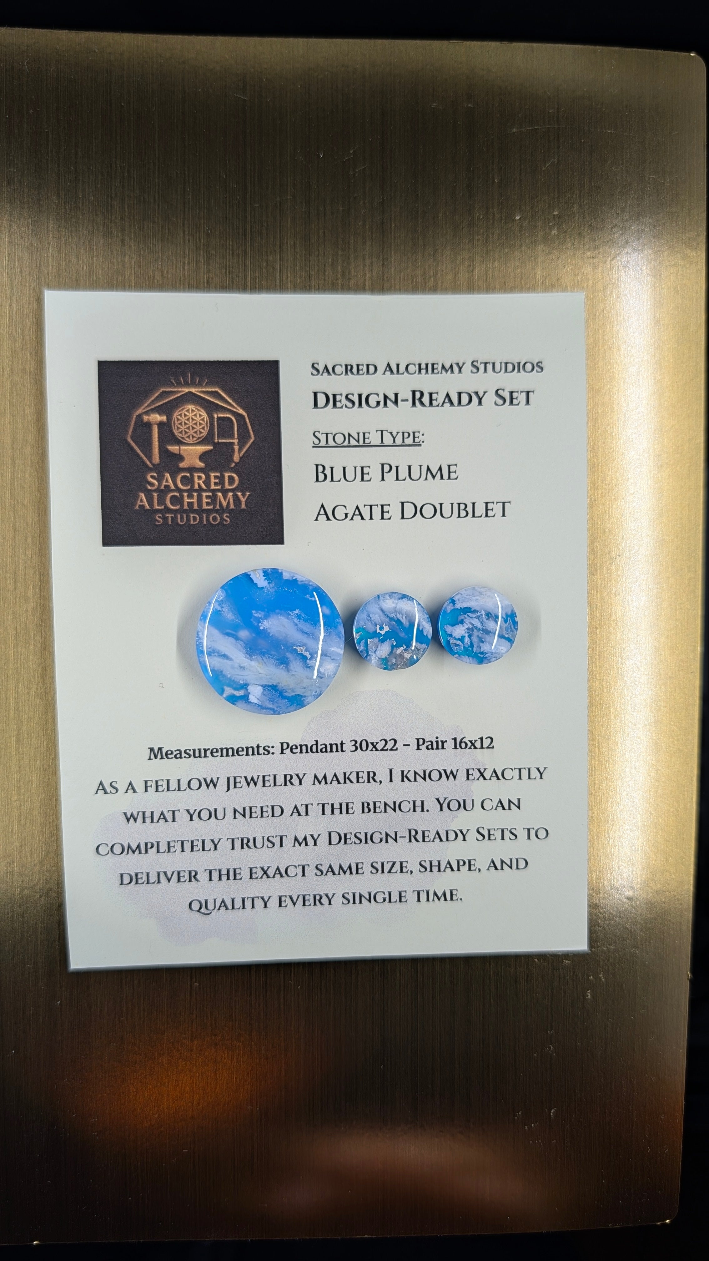 Circle Shape - Blue Plume Doublet - Design-Ready Set