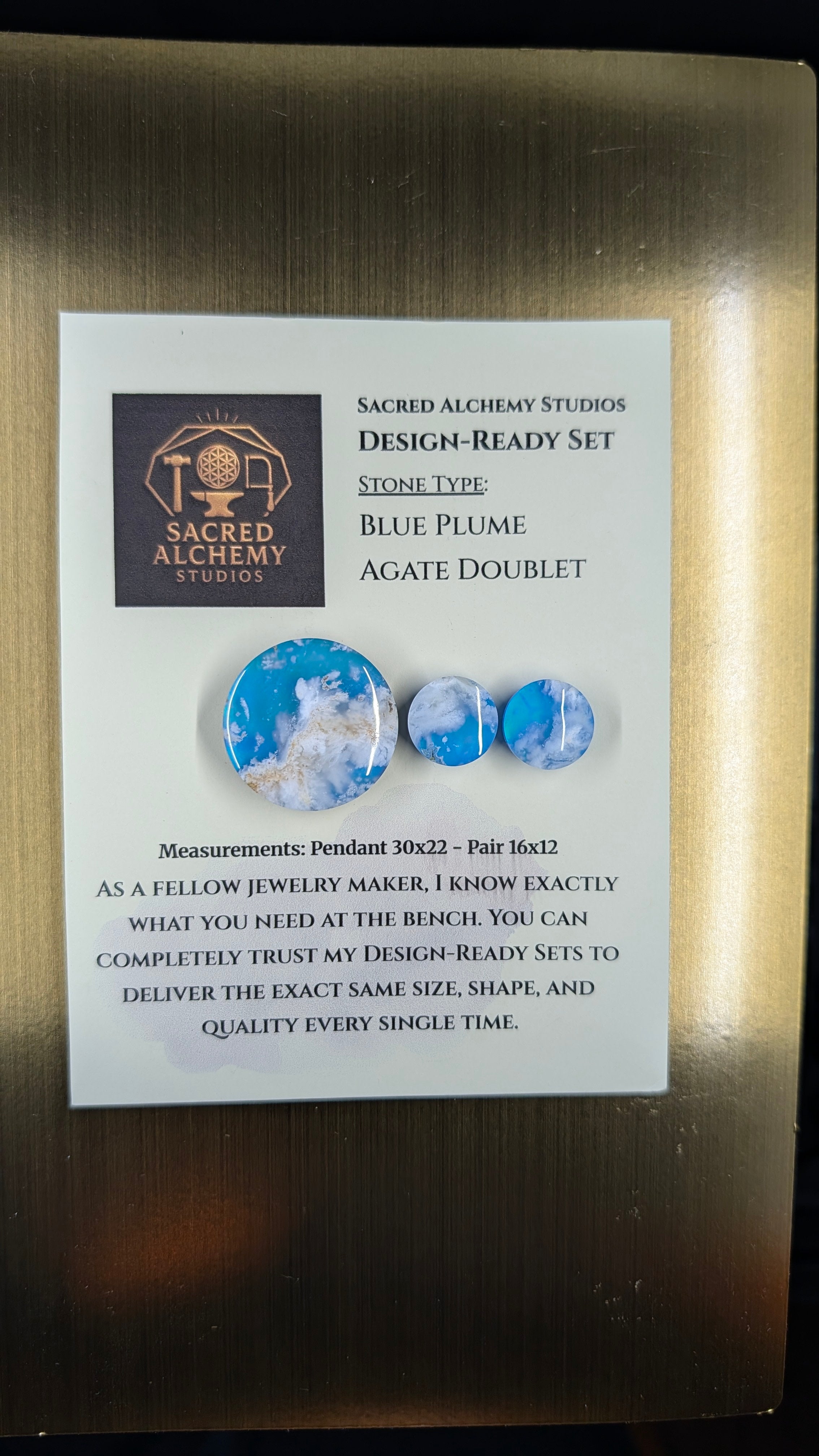 Circle Shape - Blue Plume Doublet - Design-Ready Set