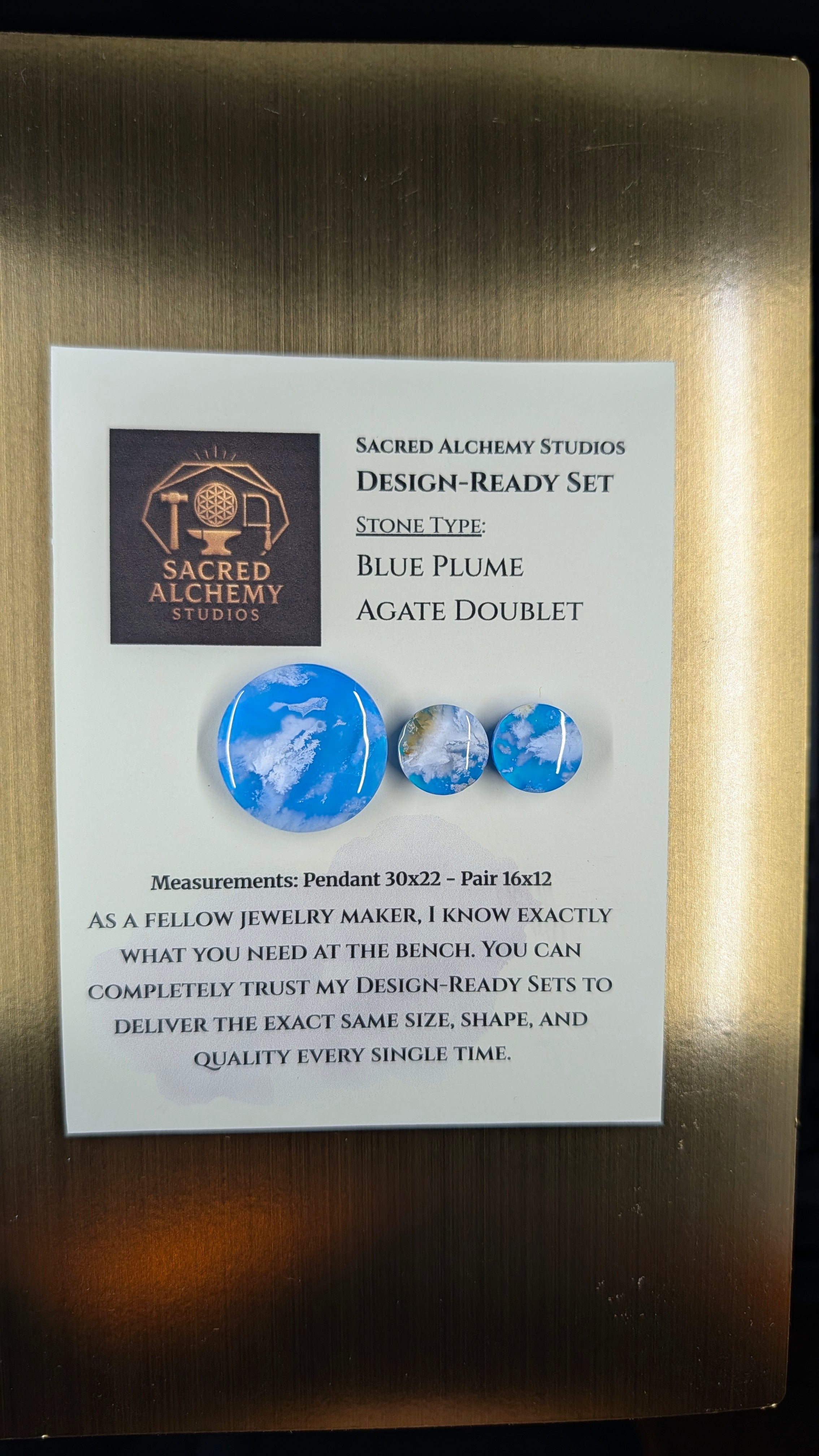 Circle Shape - Blue Plume Doublet - Design-Ready Set