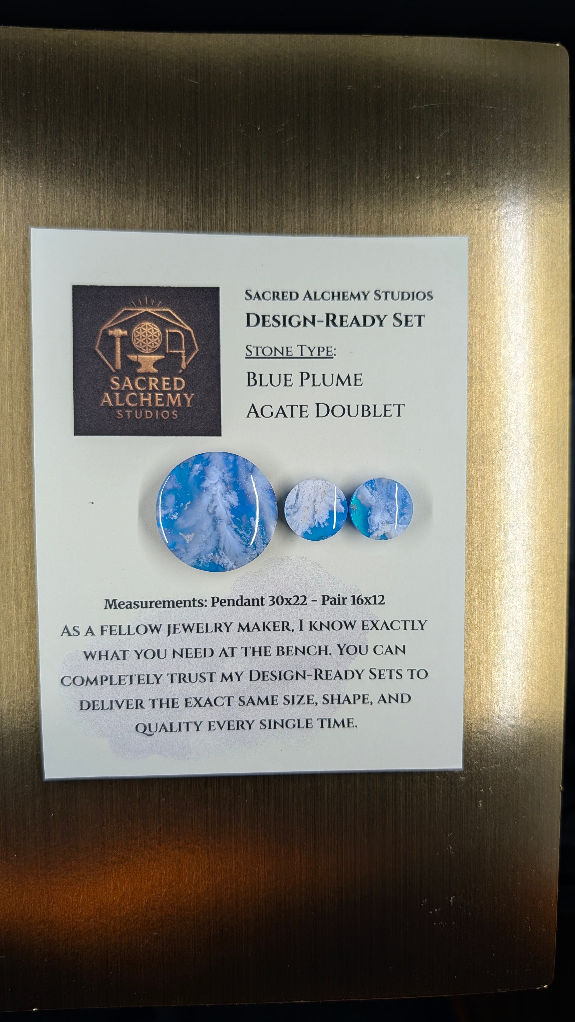 Circle Shape - Blue Plume Doublet - Design-Ready Set