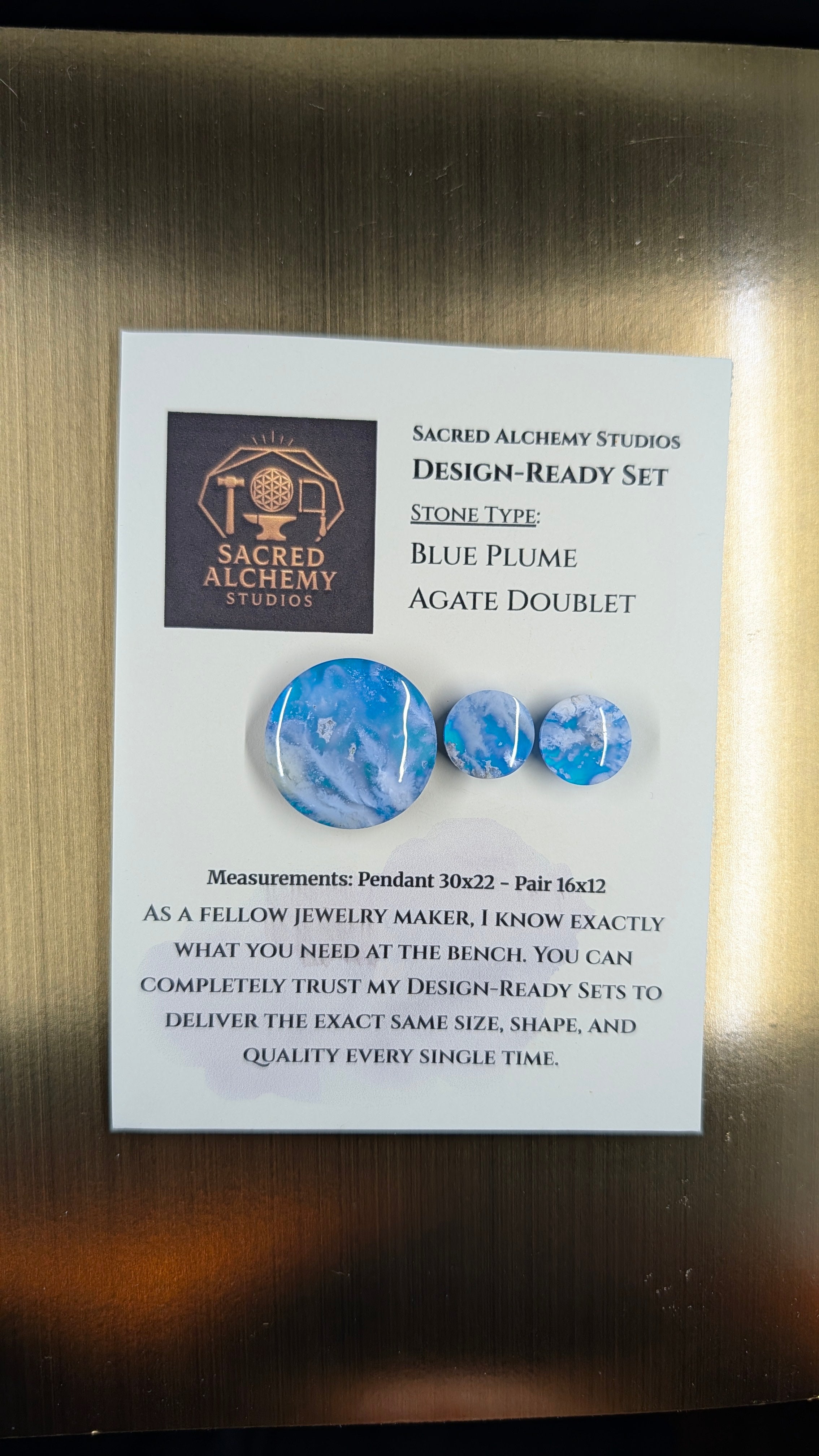 Circle Shape - Blue Plume Doublet - Design-Ready Set