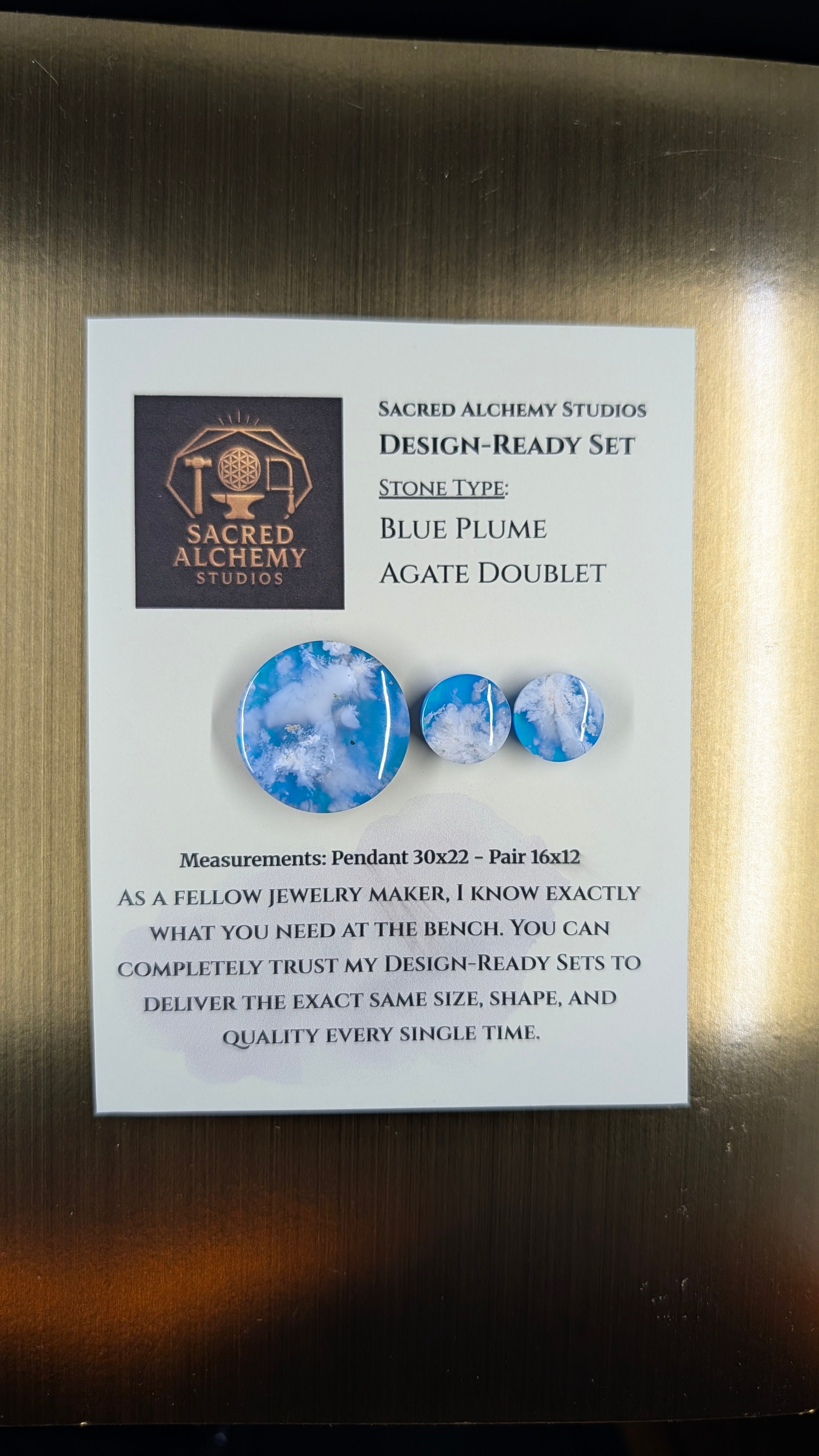 Circle Shape - Blue Plume Doublet - Design-Ready Set