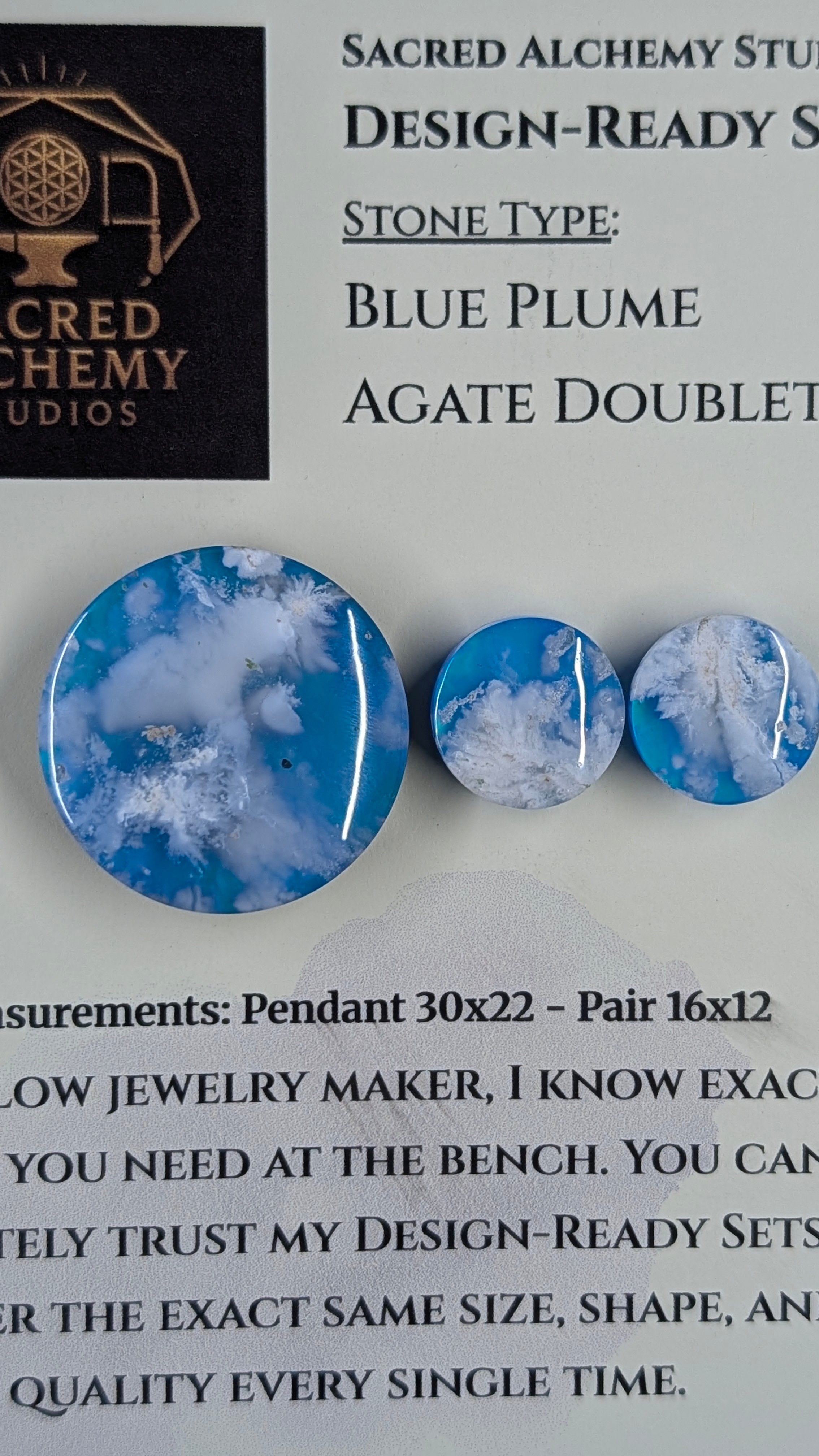 Circle Shape - Blue Plume Doublet - Design-Ready Set