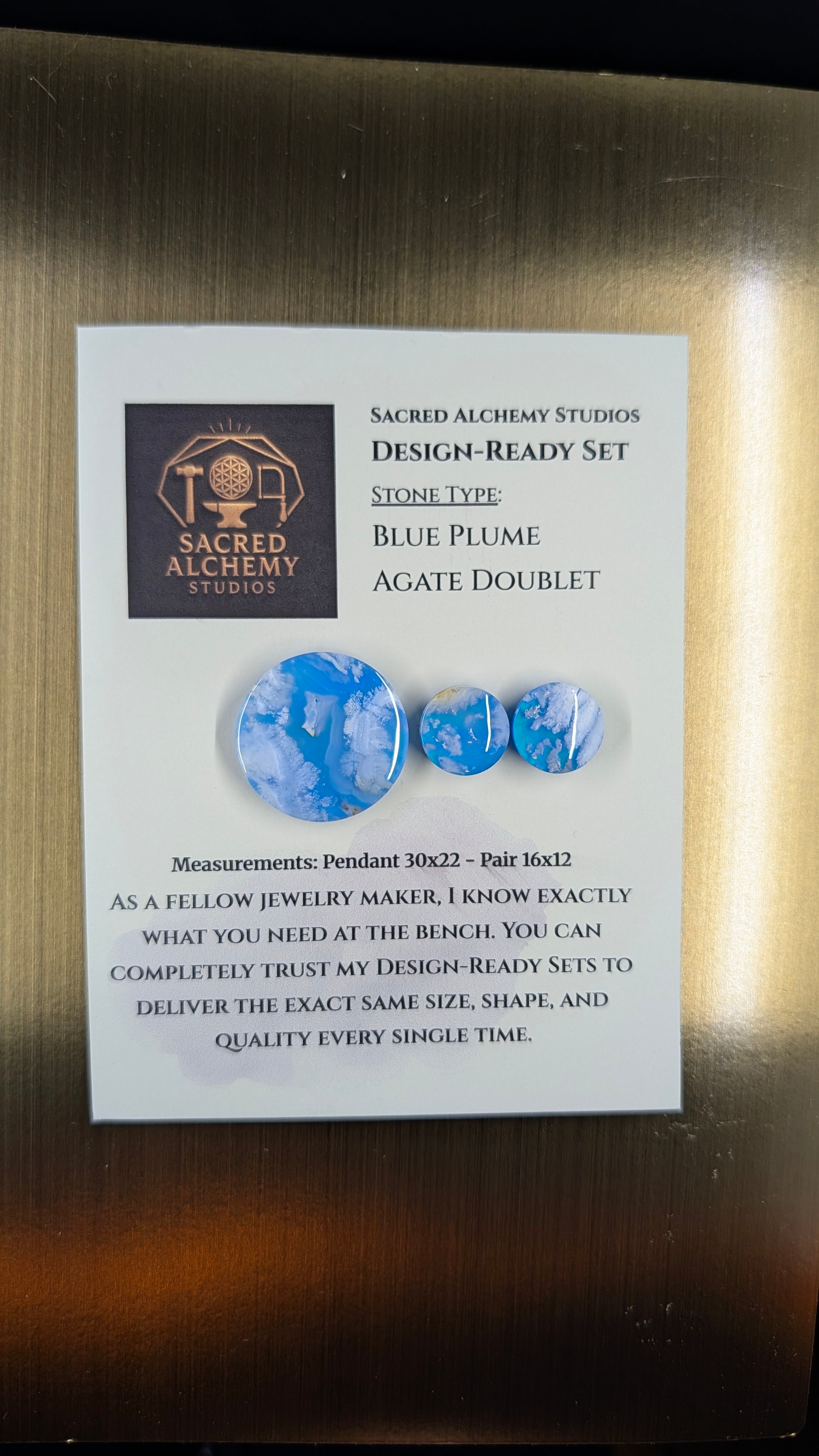 Circle Shape - Blue Plume Doublet - Design-Ready Set