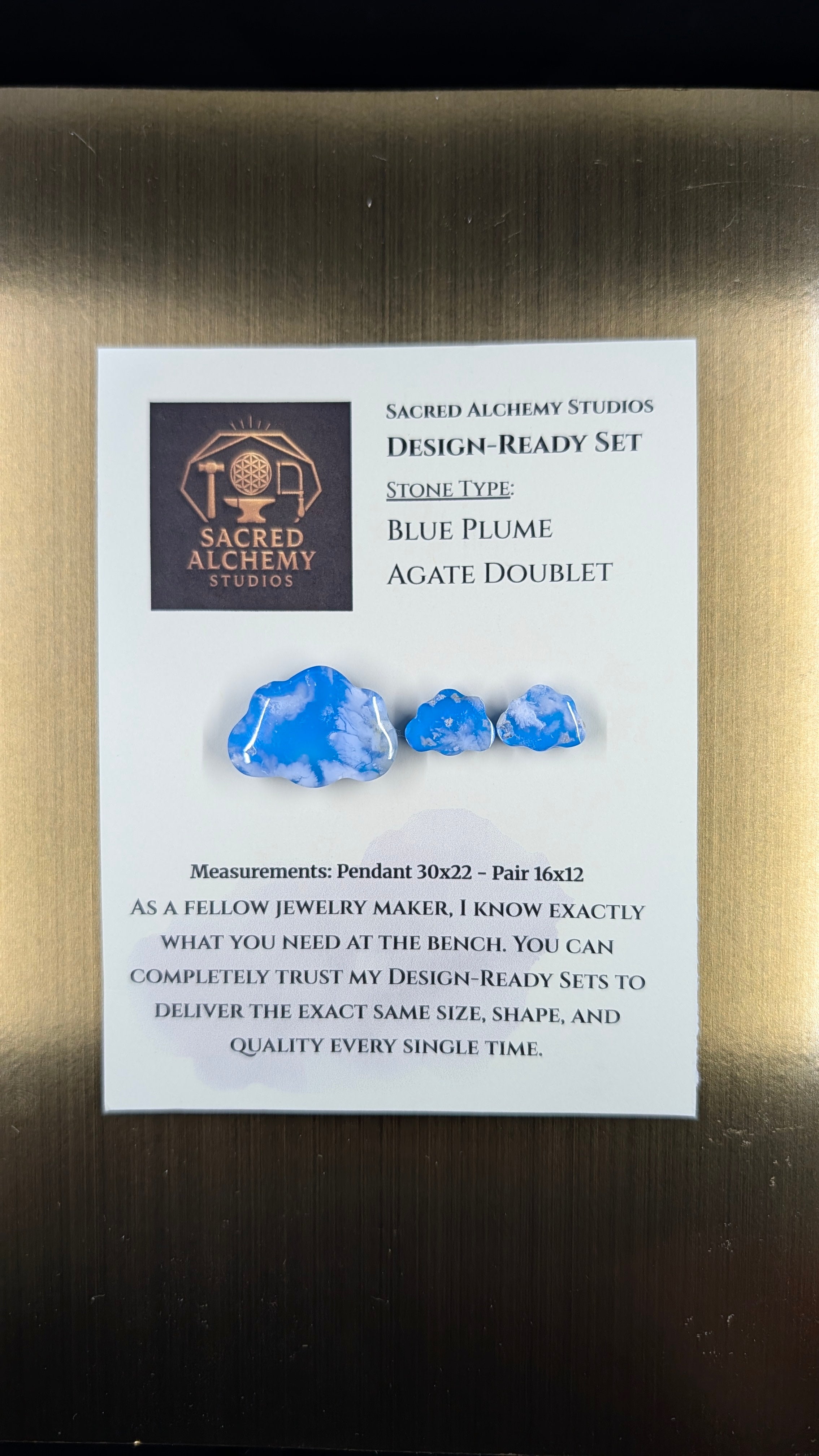 Cloud Shape - Blue Plume Doublet - Design-Ready Set