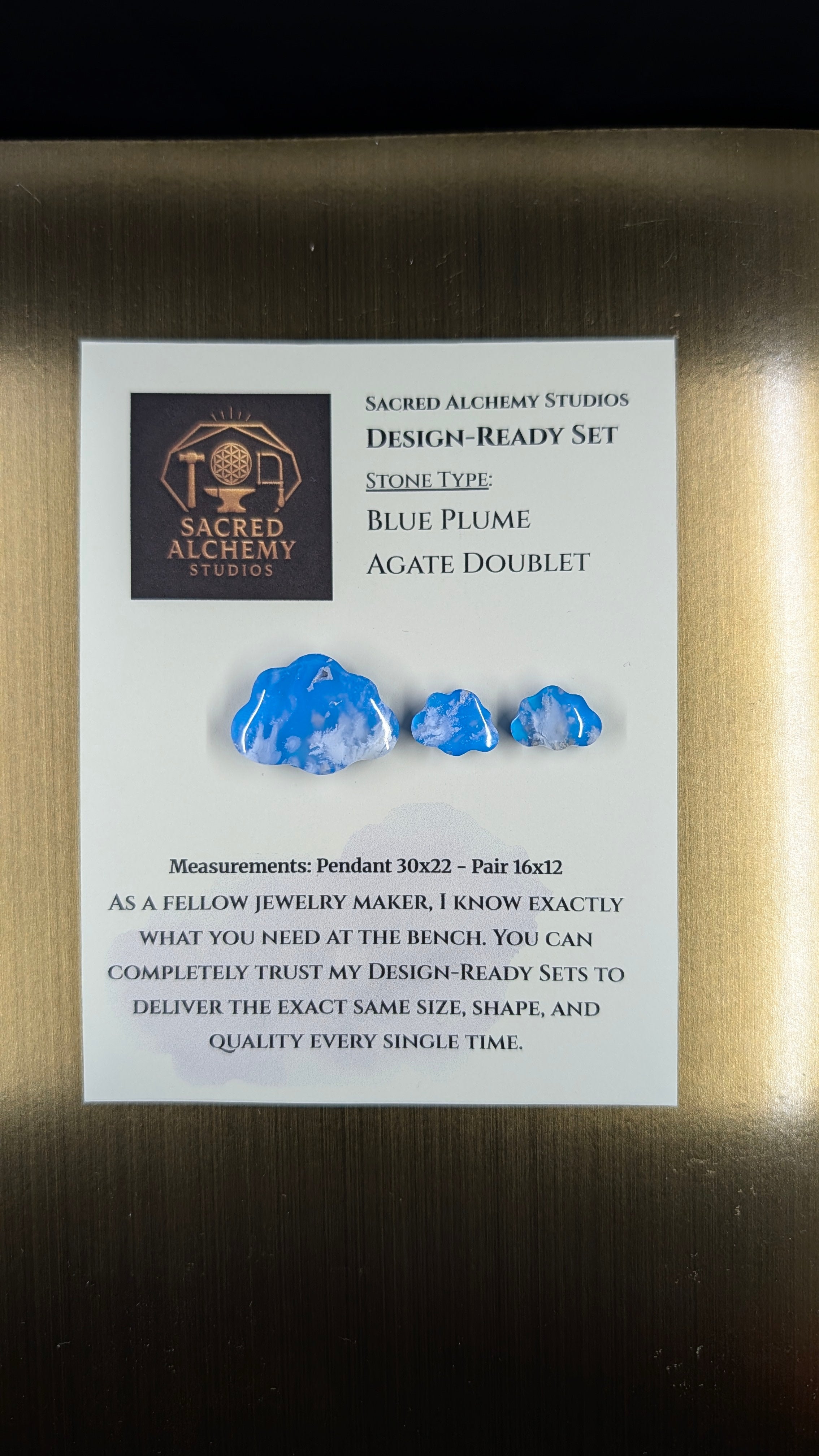 Cloud Shape - Blue Plume Doublet - Design-Ready Set