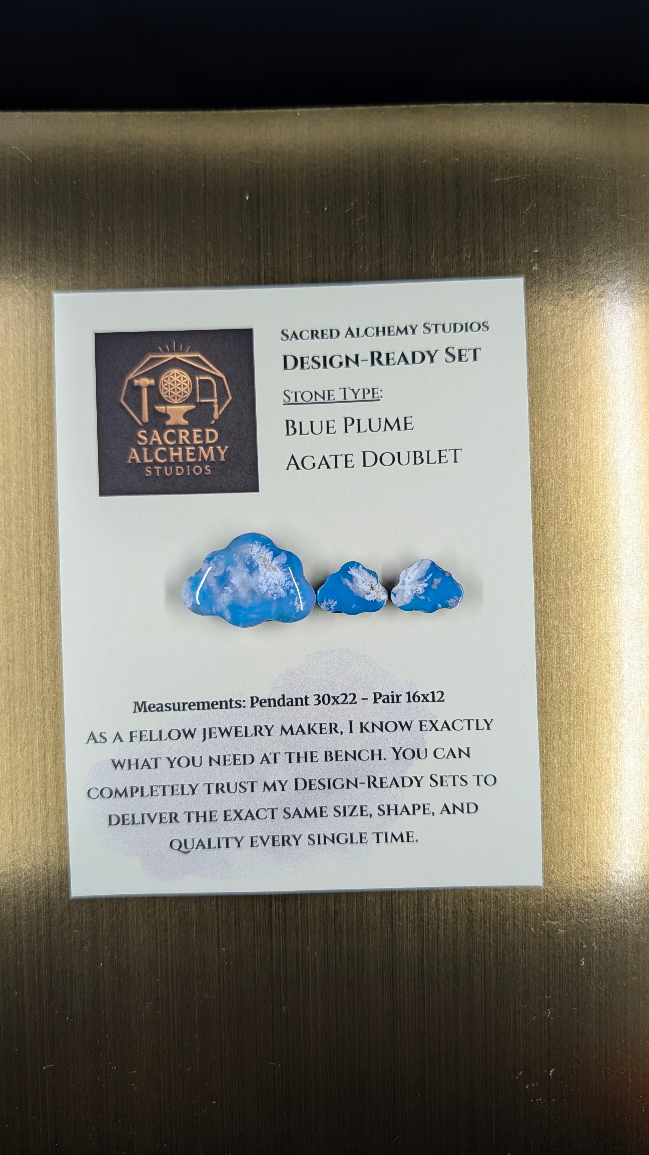 Cloud Shape - Blue Plume Doublet - Design-Ready Set