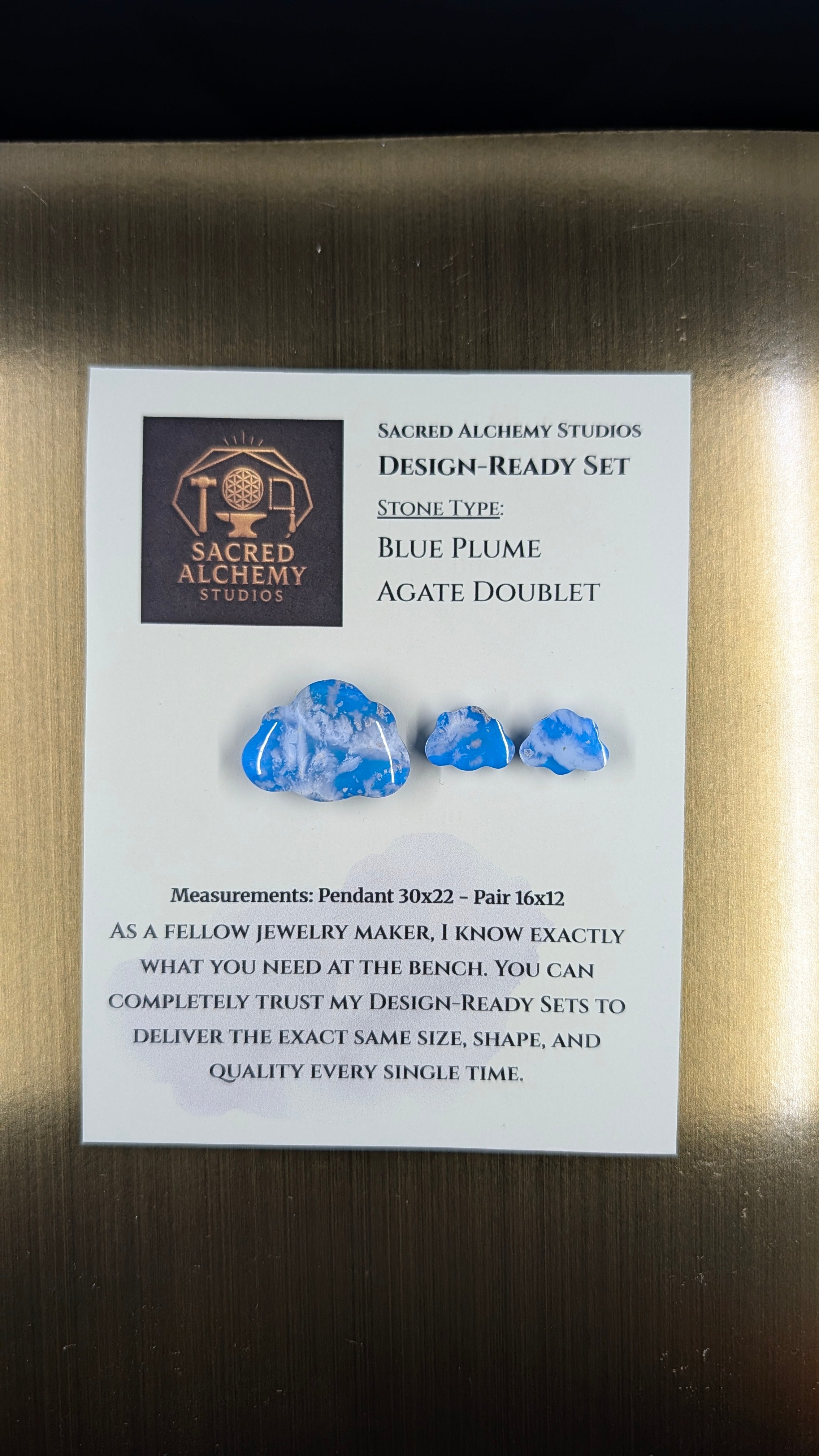 Cloud Shape - Blue Plume Doublet - Design-Ready Set