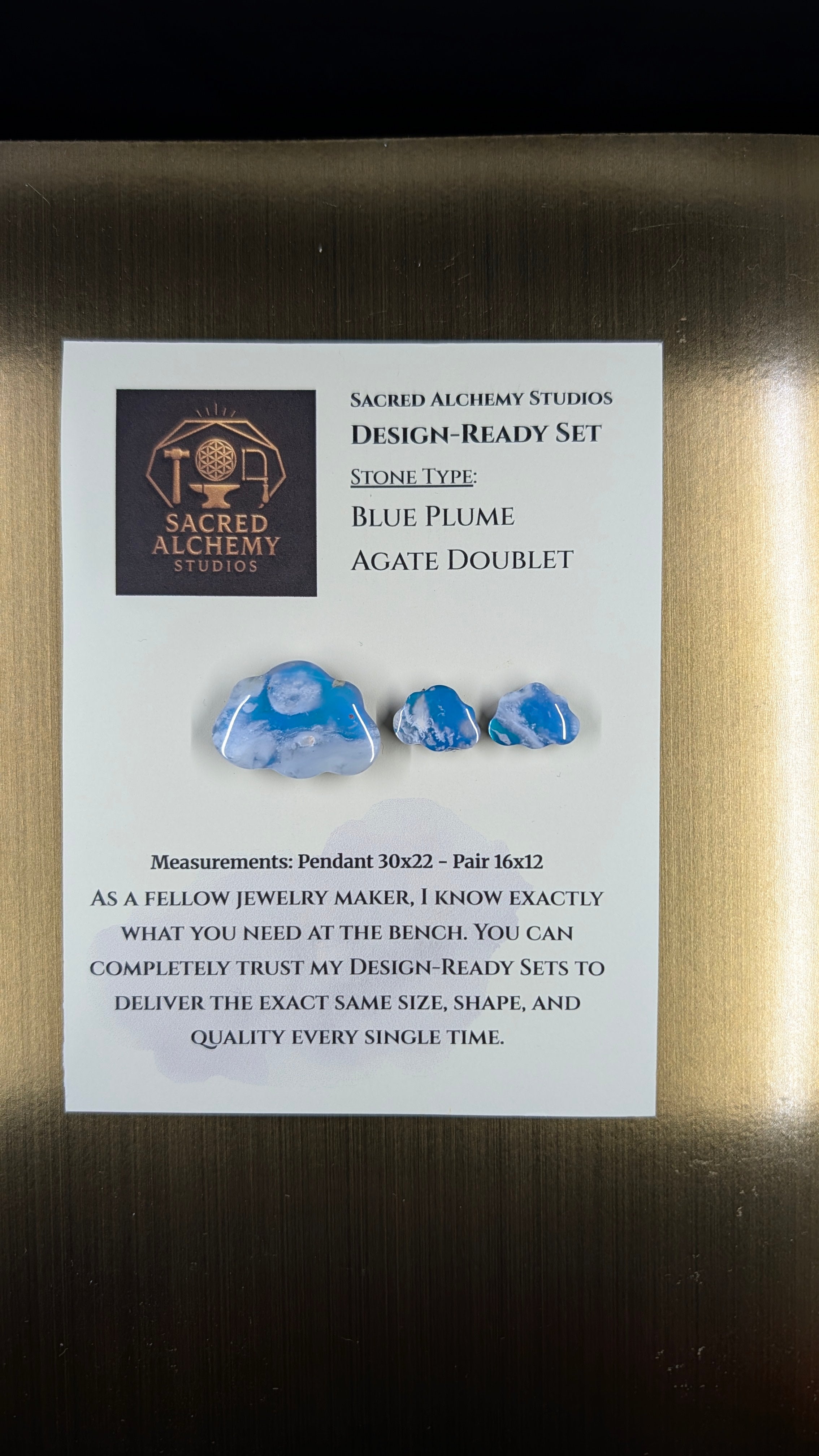 Cloud Shape - Blue Plume Doublet - Design-Ready Set
