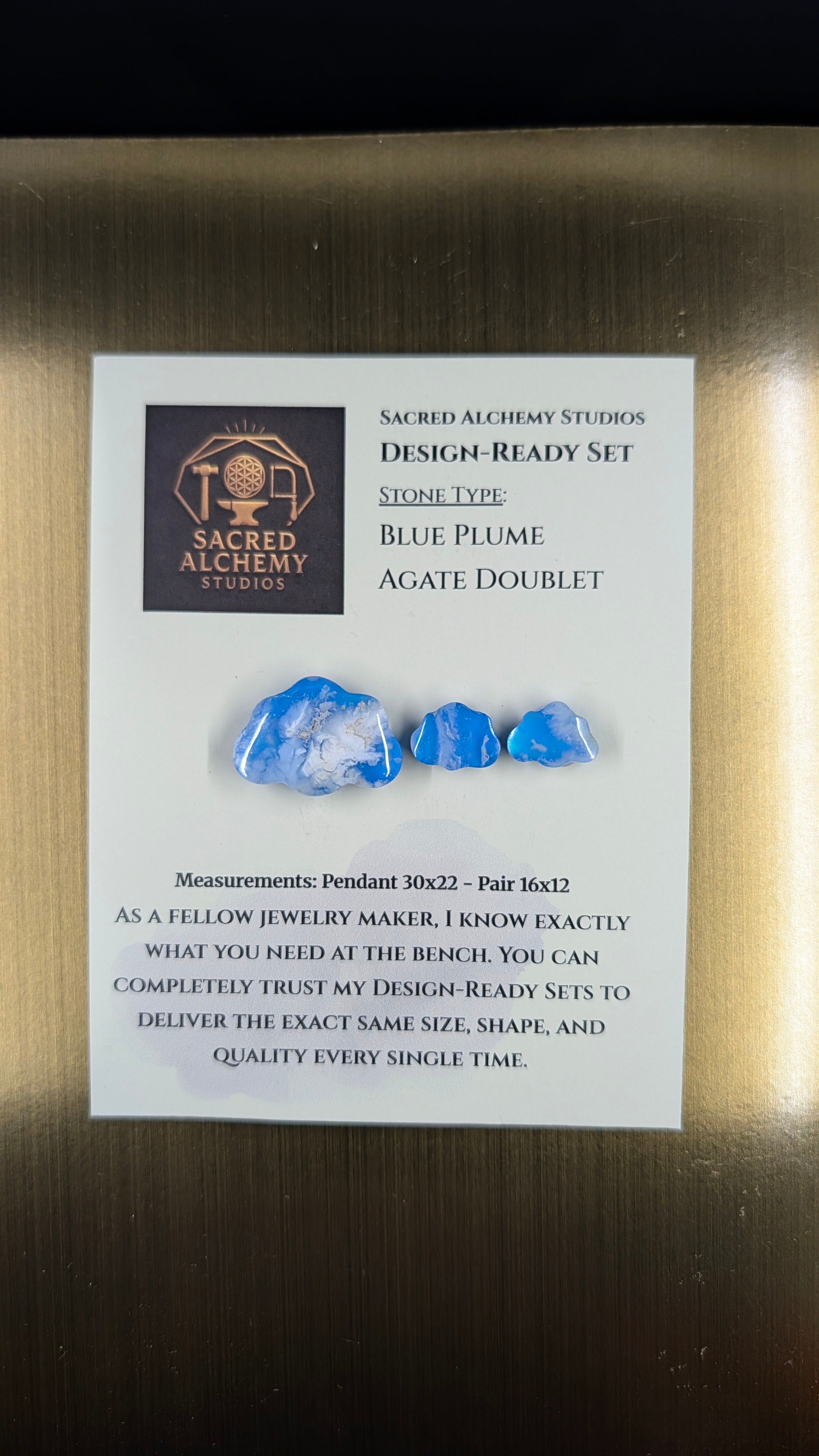 Cloud Shape - Blue Plume Doublet - Design-Ready Set