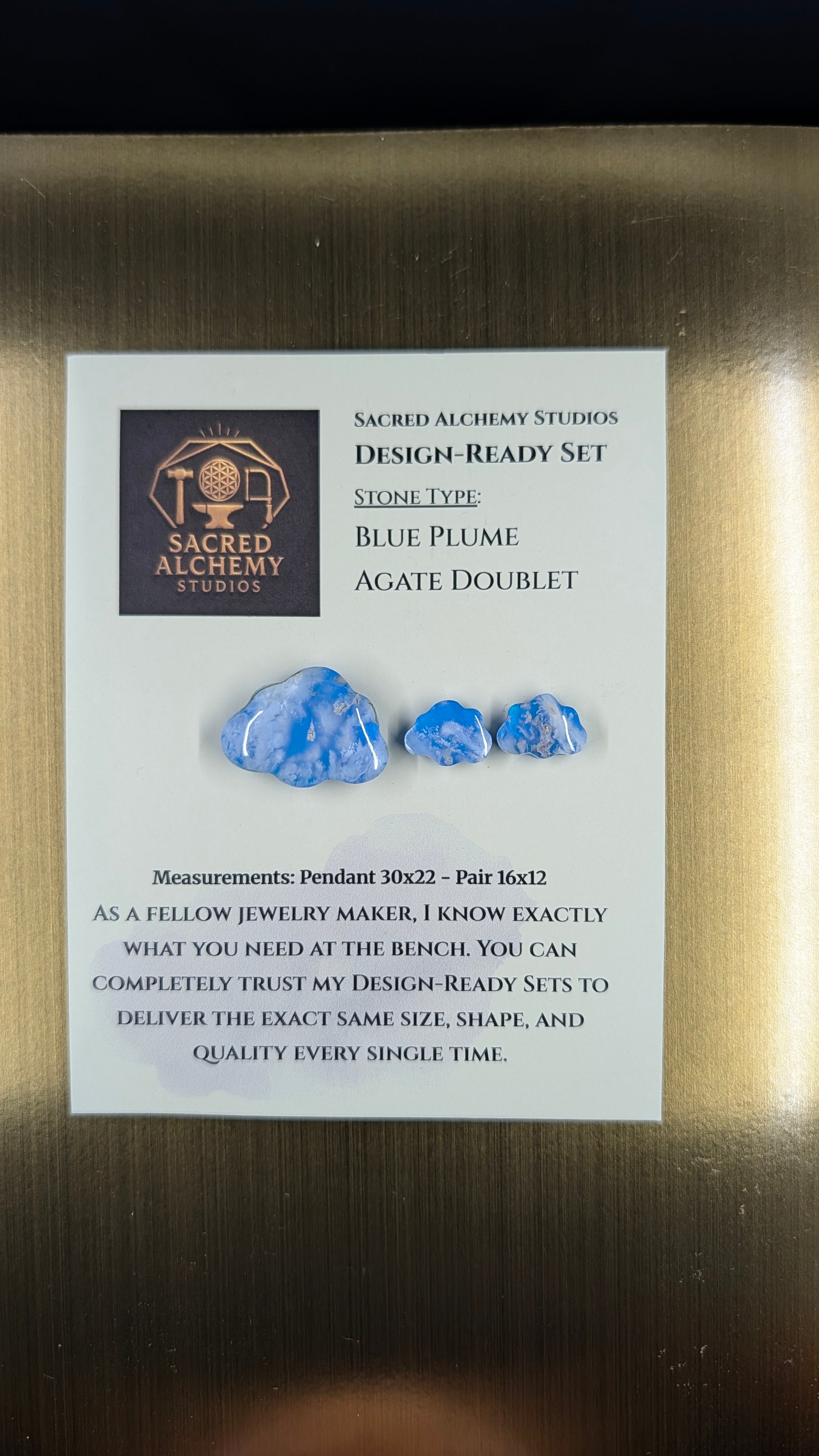 Cloud Shape - Blue Plume Doublet - Design-Ready Set