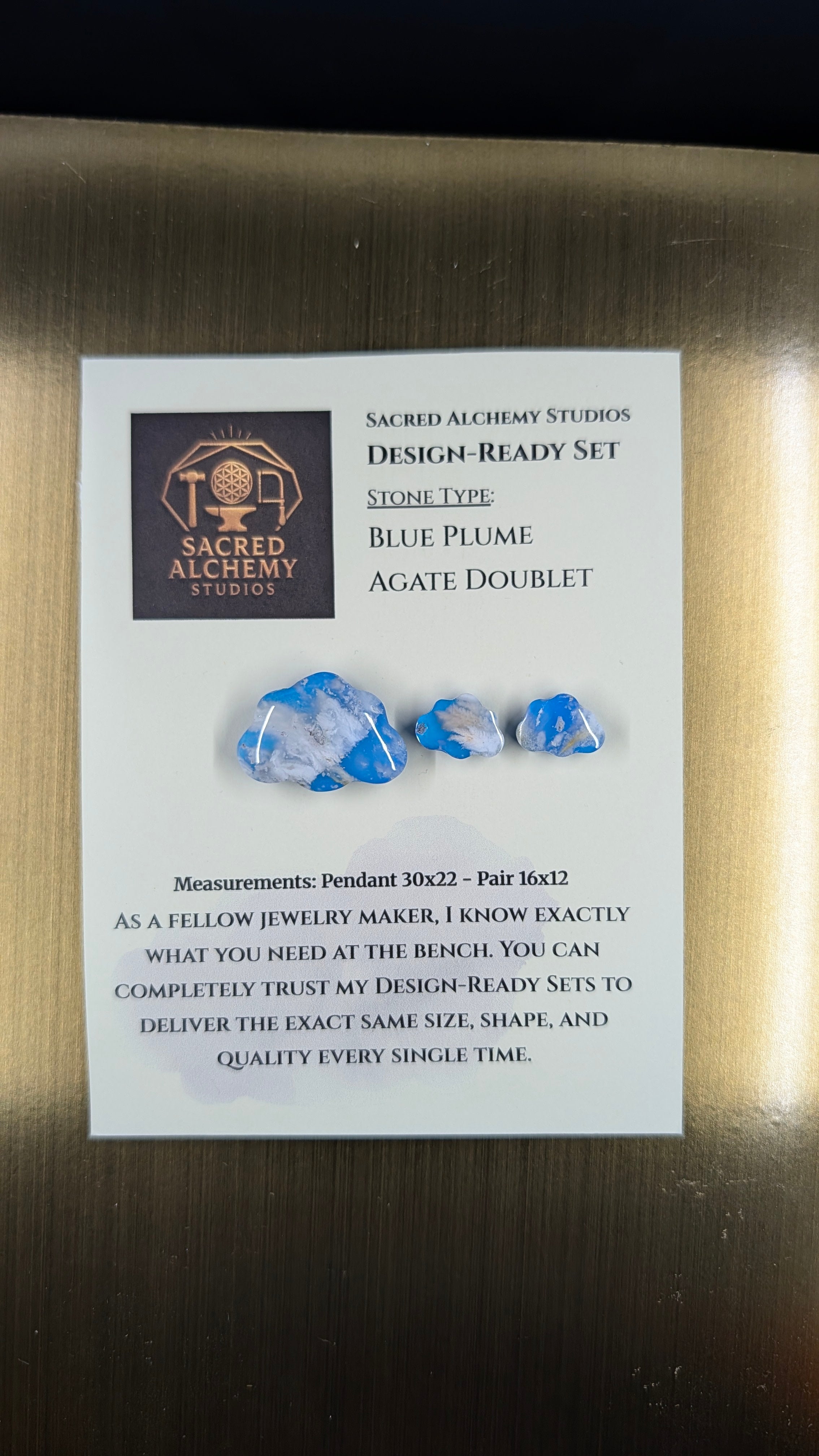 Cloud Shape - Blue Plume Doublet - Design-Ready Set