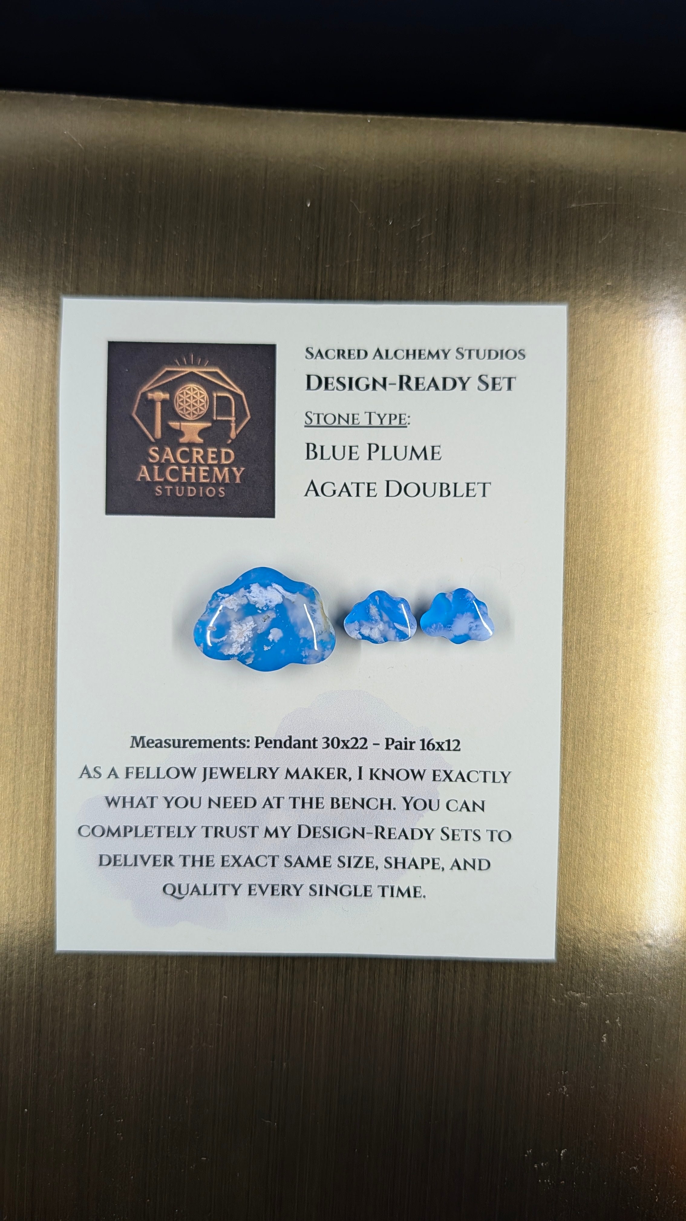 Cloud Shape - Blue Plume Doublet - Design-Ready Set