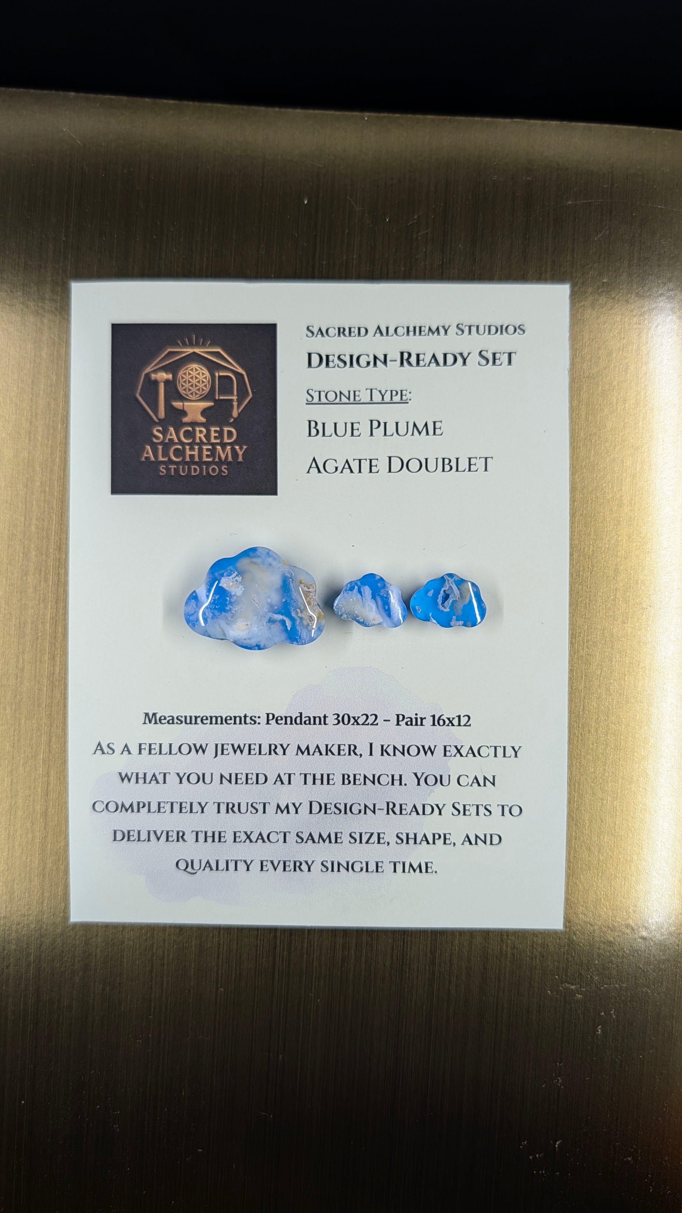 Cloud Shape - Blue Plume Doublet - Design-Ready Set