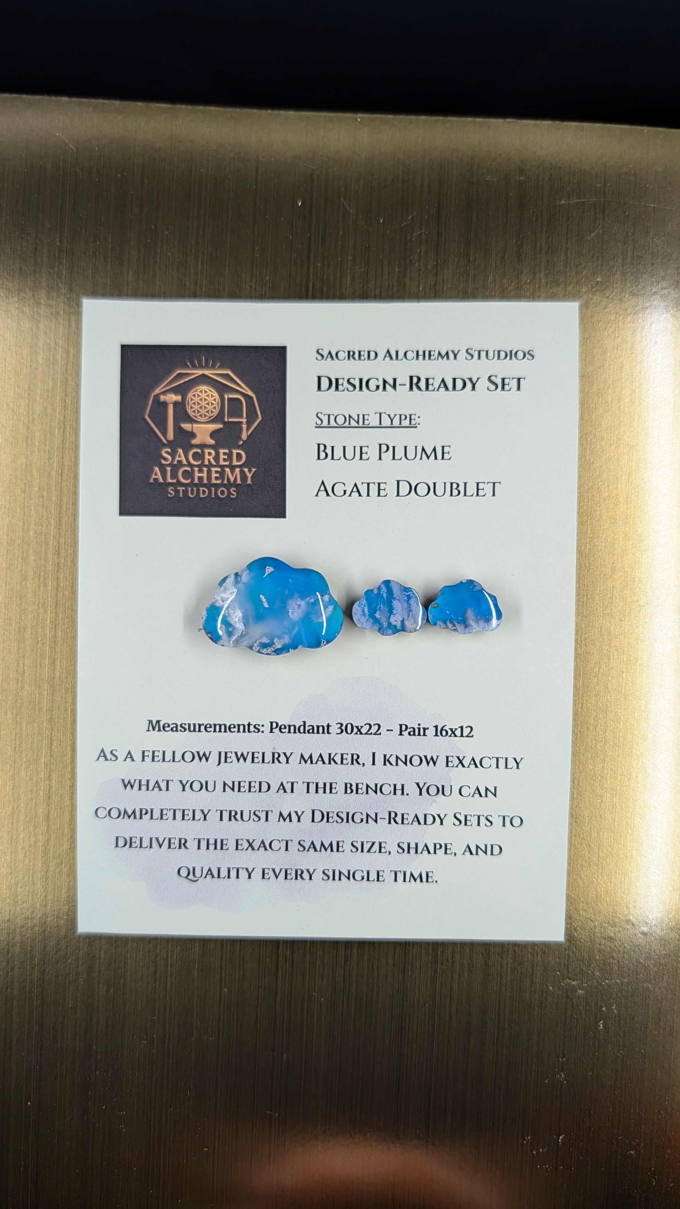 Cloud Shape - Blue Plume Doublet - Design-Ready Set
