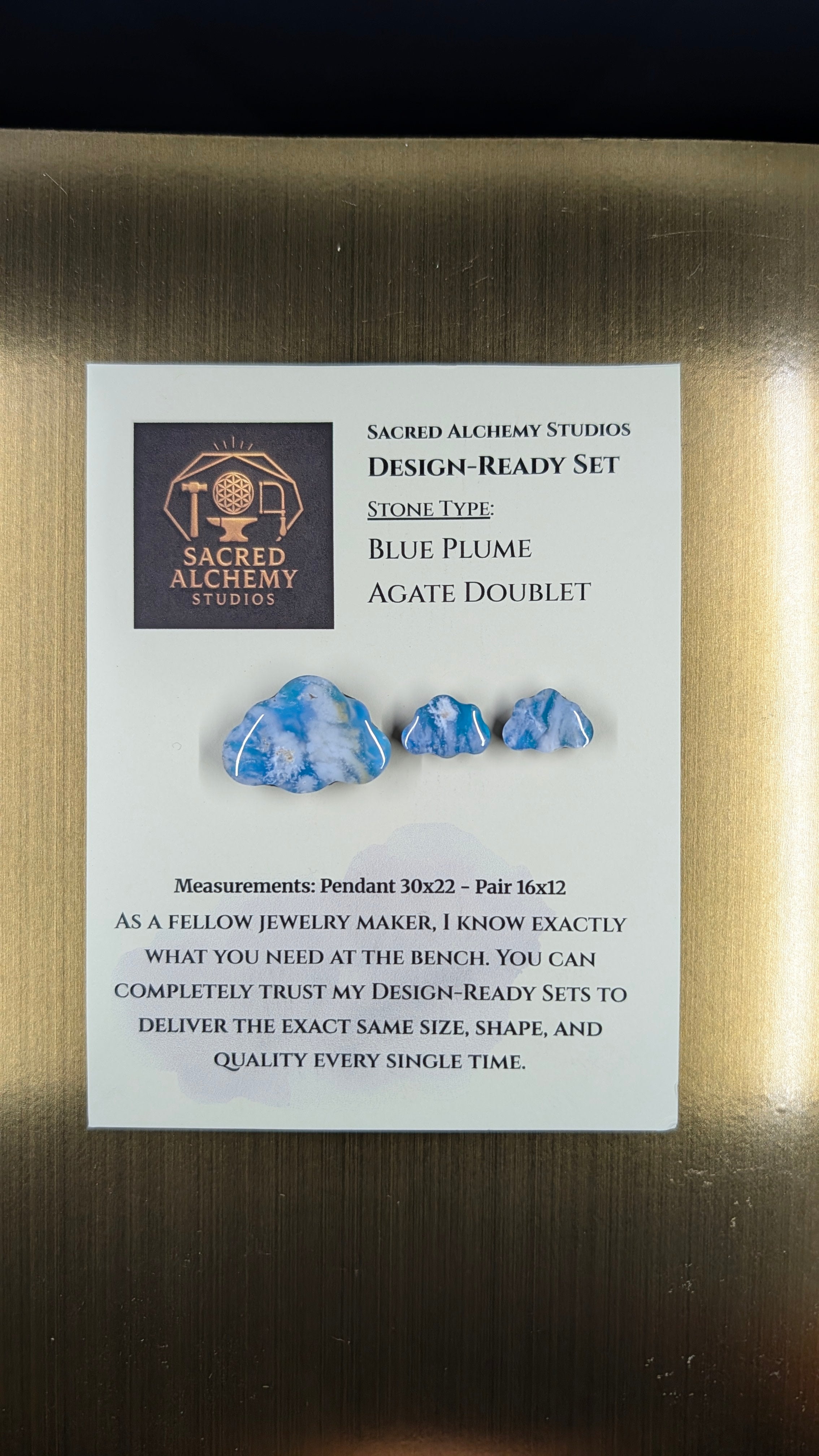 Cloud Shape - Blue Plume Doublet - Design-Ready Set