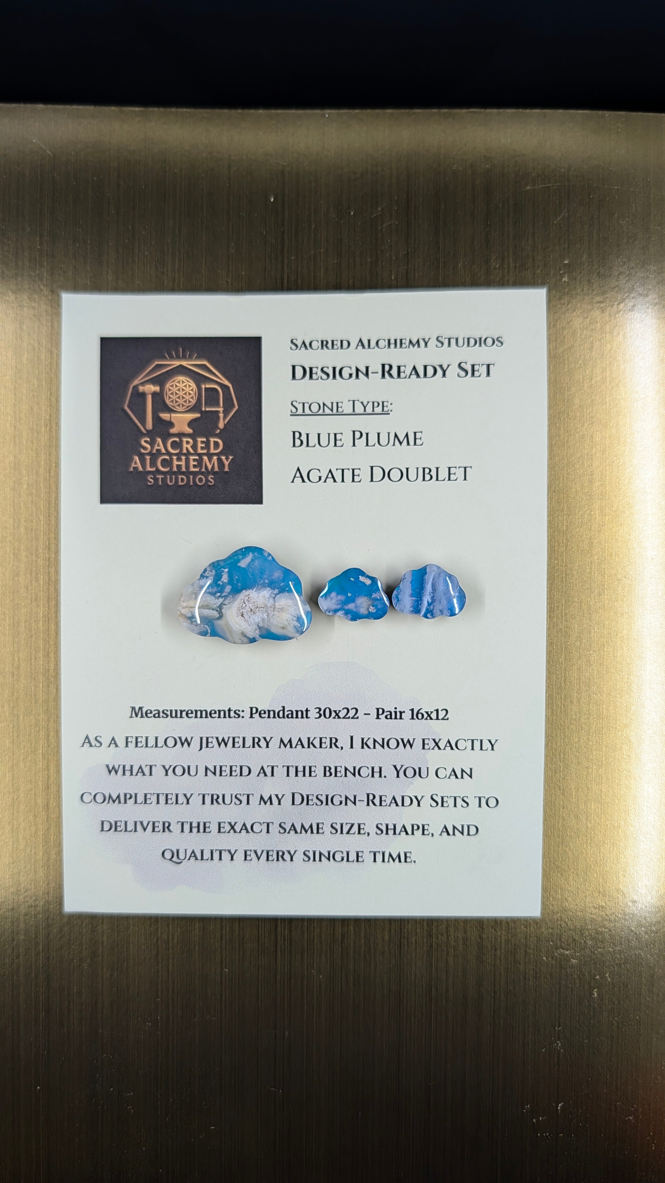Cloud Shape - Blue Plume Doublet - Design-Ready Set