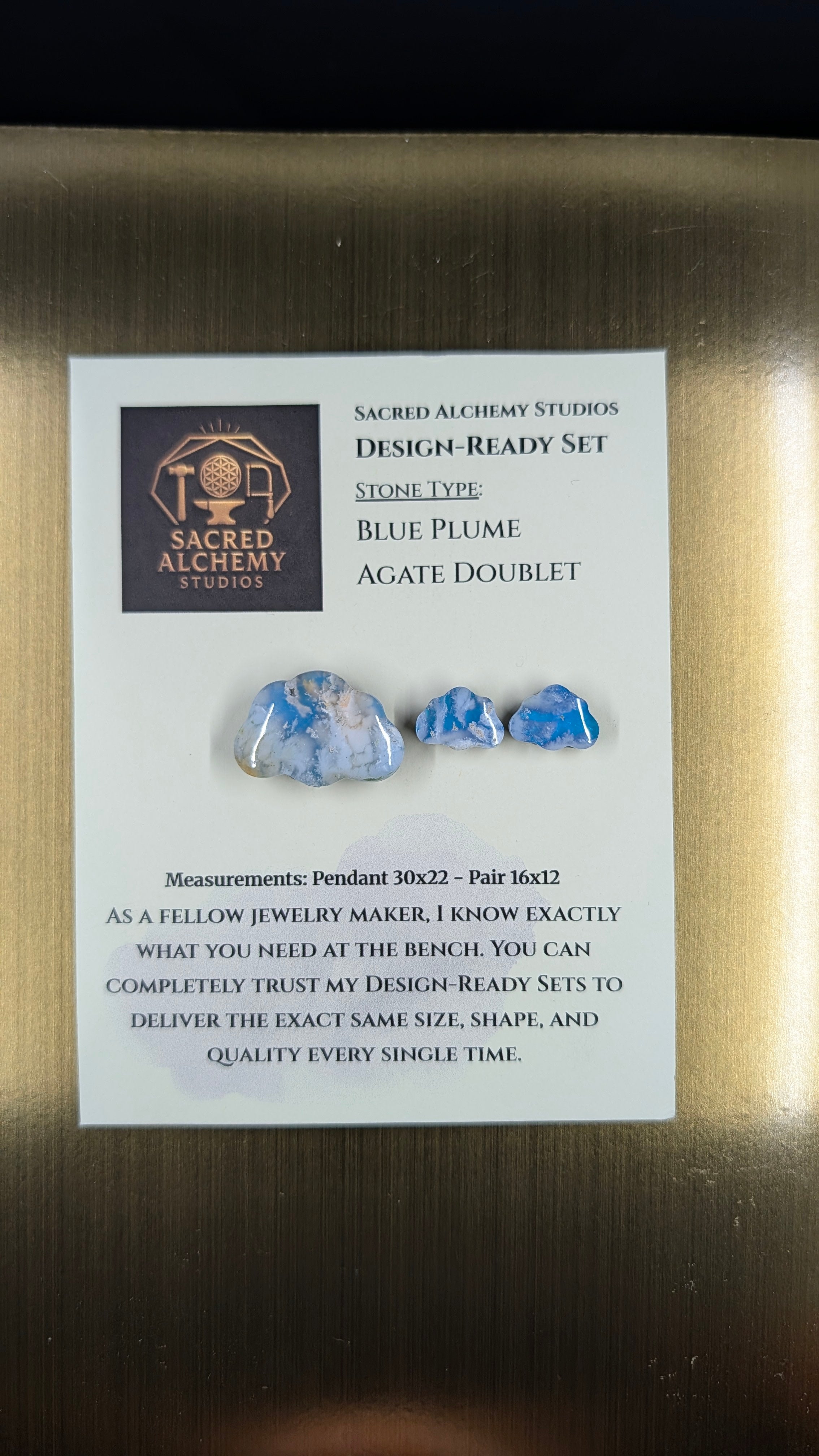 Cloud Shape - Blue Plume Doublet - Design-Ready Set