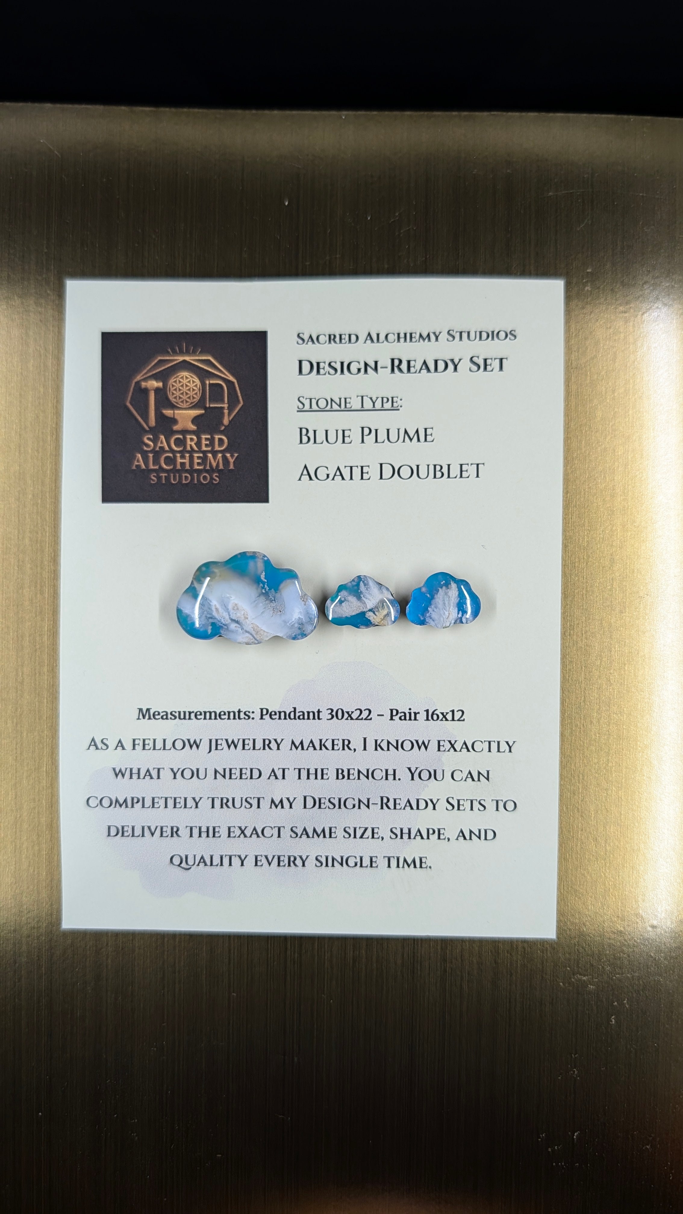 Cloud Shape - Blue Plume Doublet - Design-Ready Set
