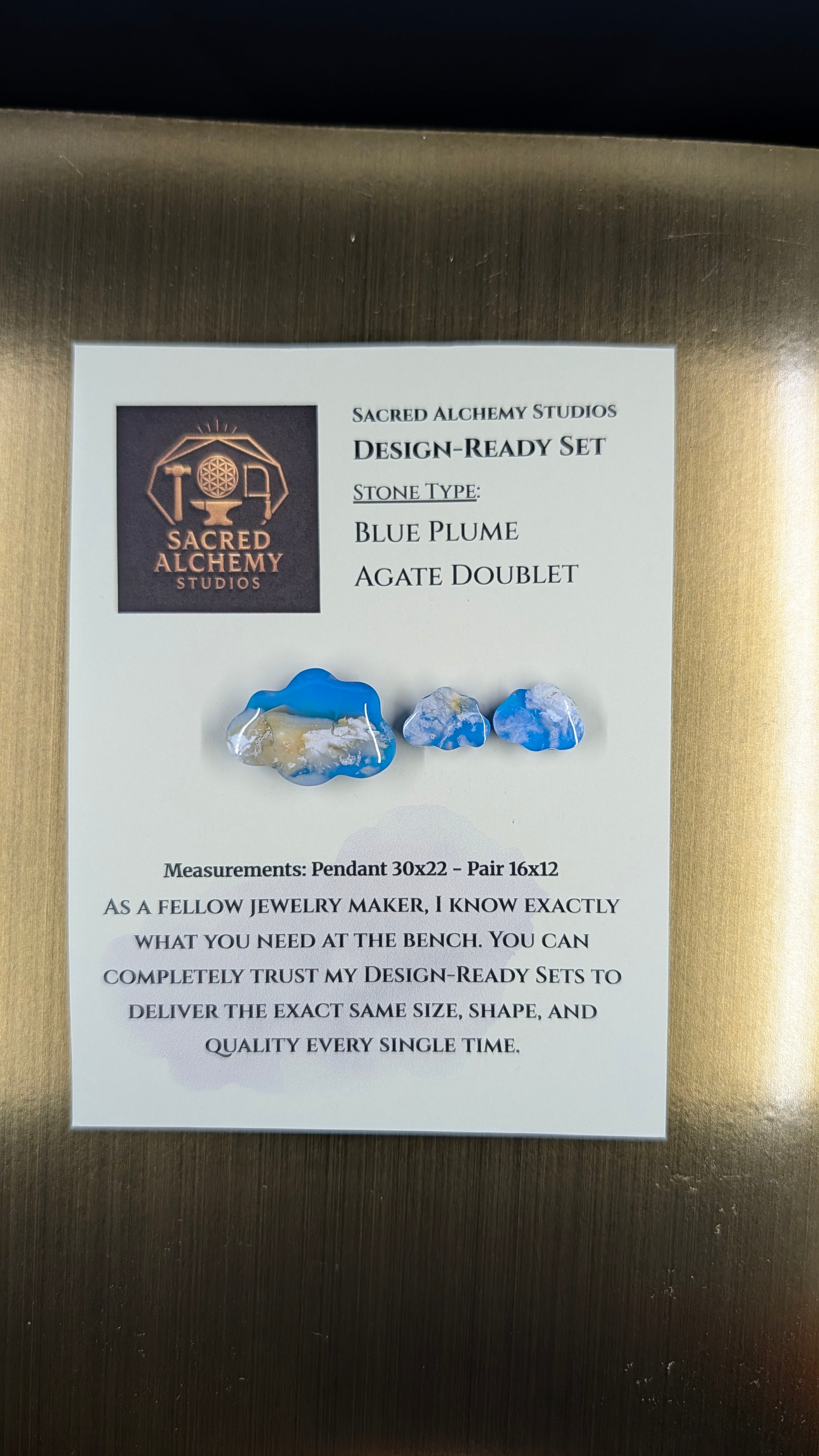 Cloud Shape - Blue Plume Doublet - Design-Ready Set
