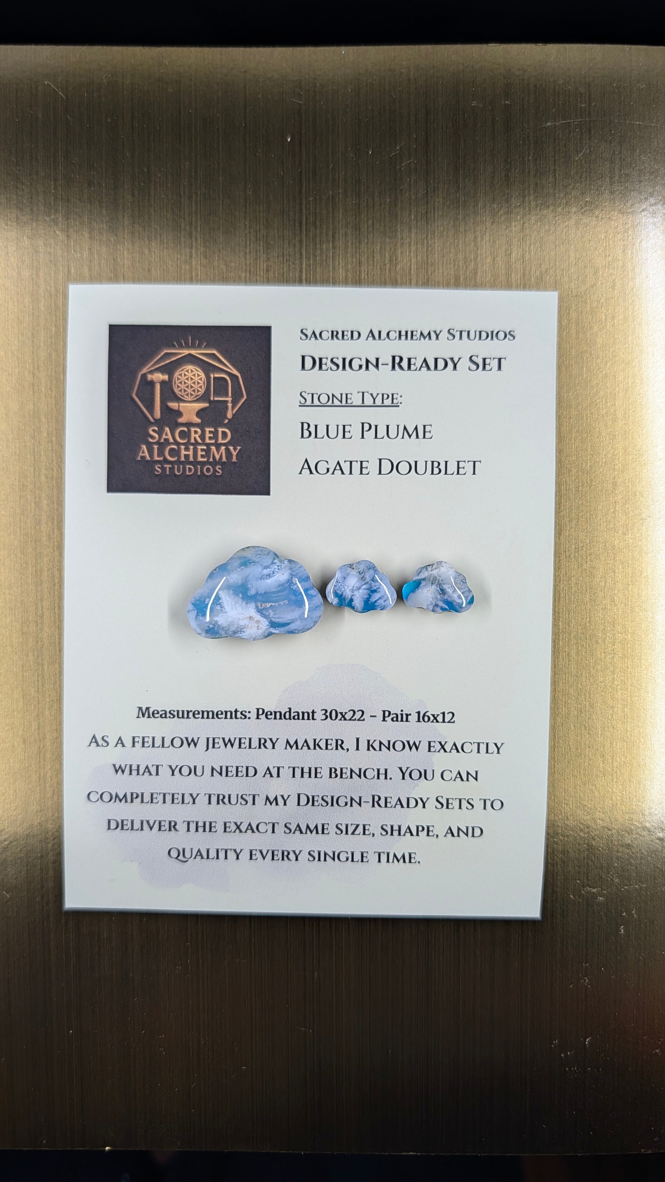 Cloud Shape - Blue Plume Doublet - Design-Ready Set