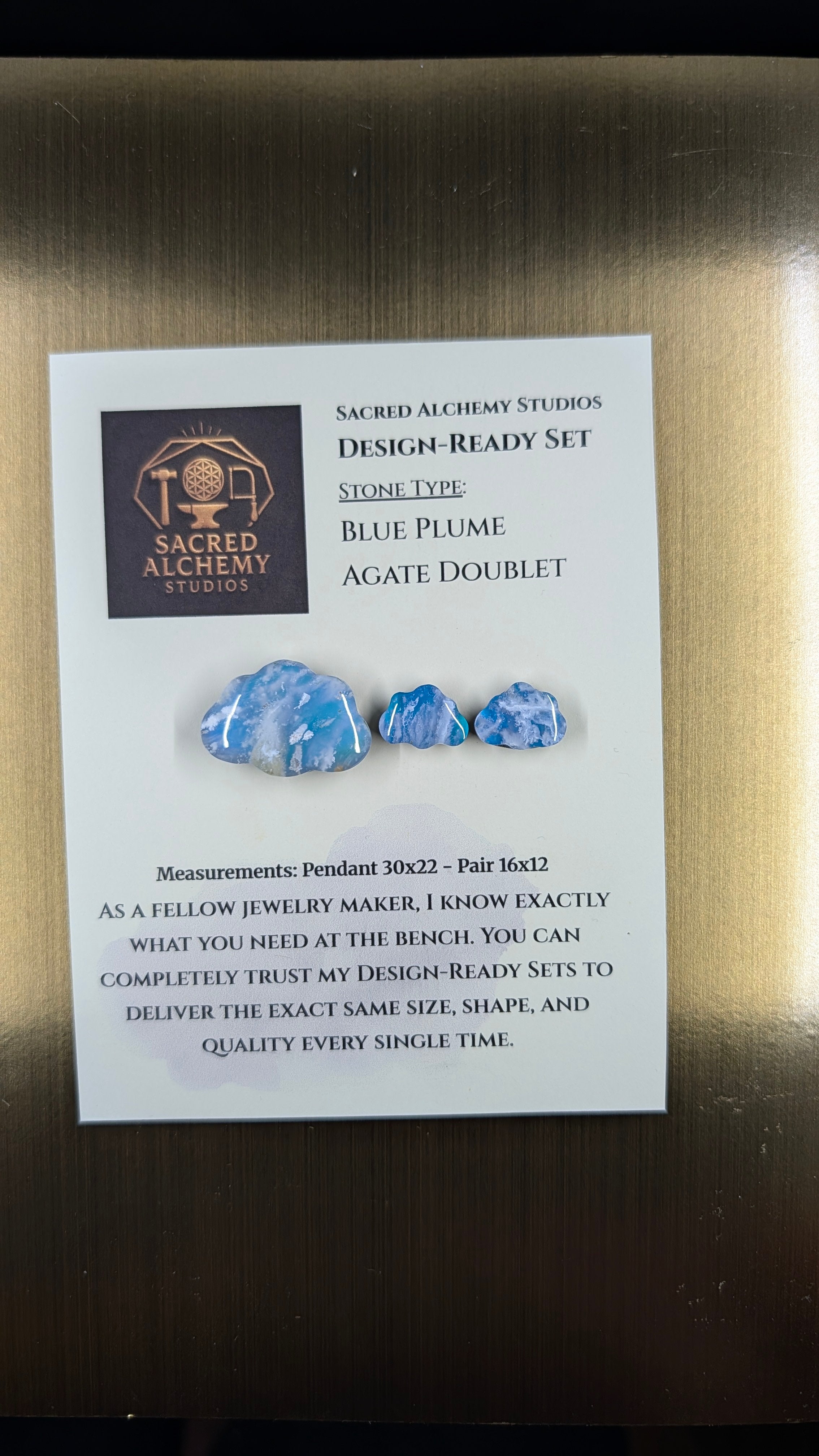 Cloud Shape - Blue Plume Doublet - Design-Ready Set