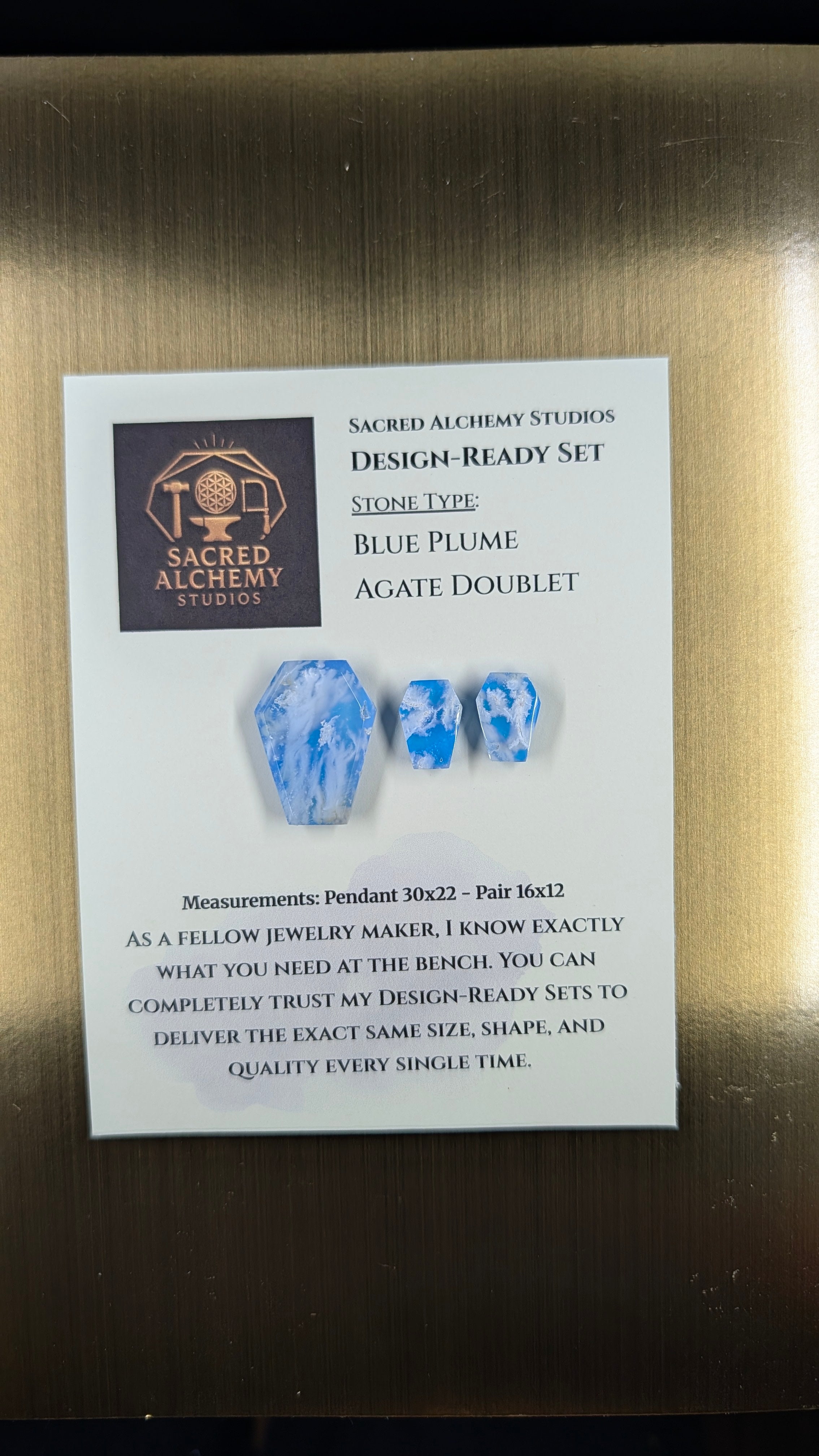 Coffin Shape - Blue Plume Doublet - Design-Ready Set