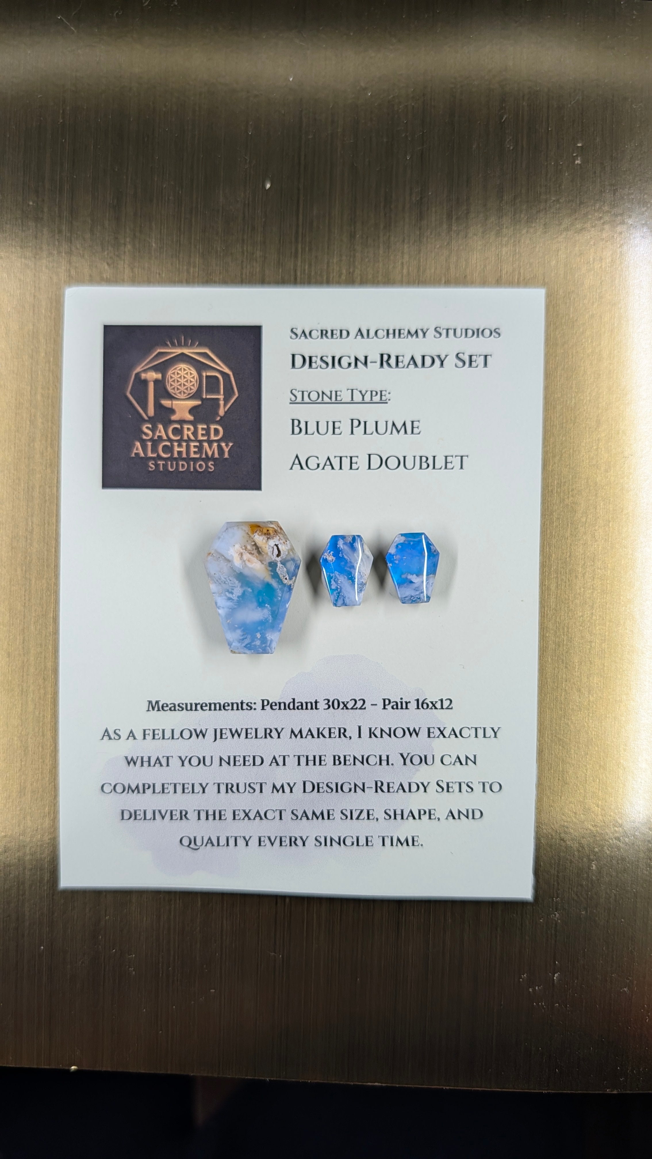 Coffin Shape - Blue Plume Doublet - Design-Ready Set