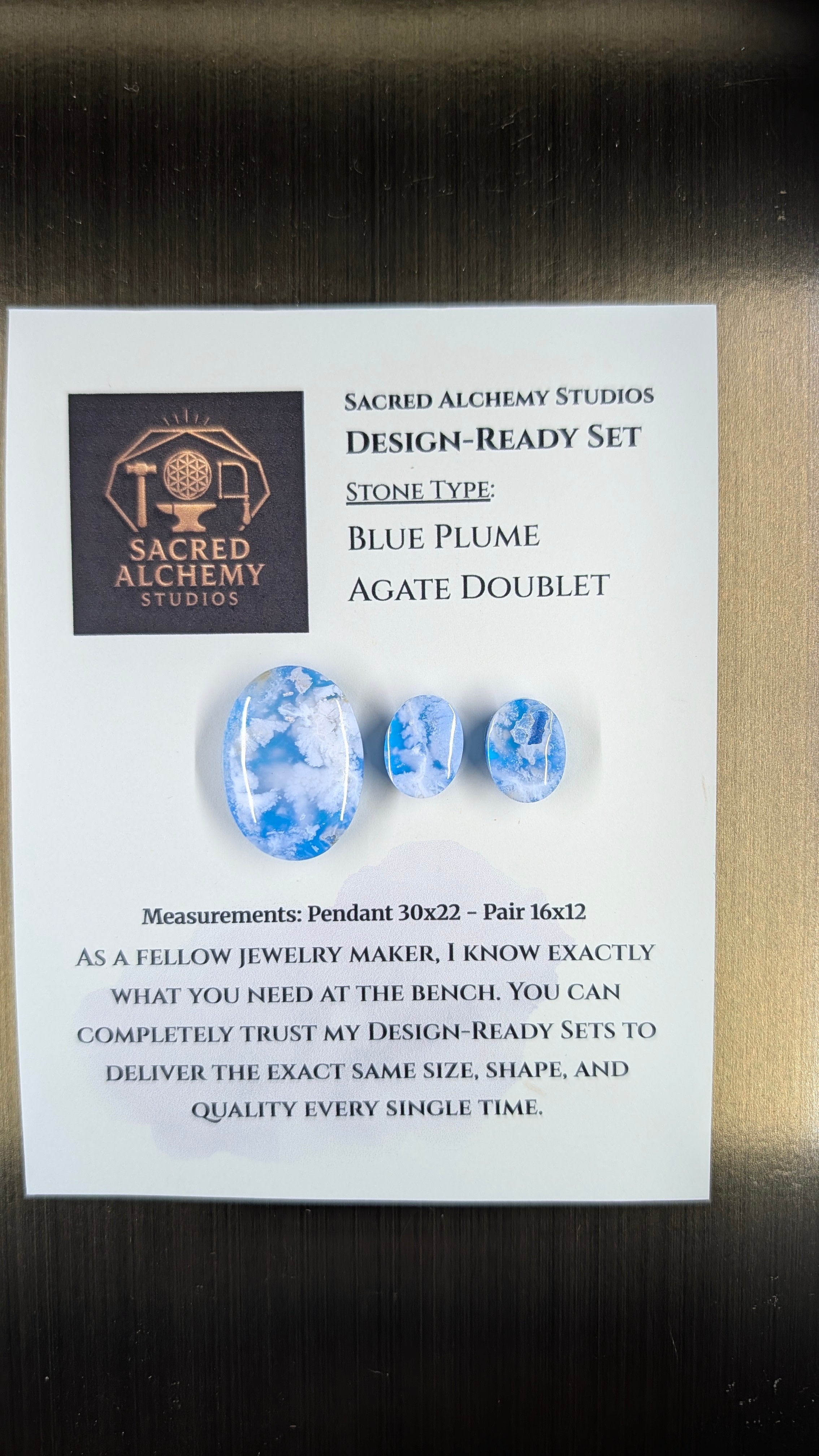Oval Shape - Blue Plume Doublet - Design-Ready Set