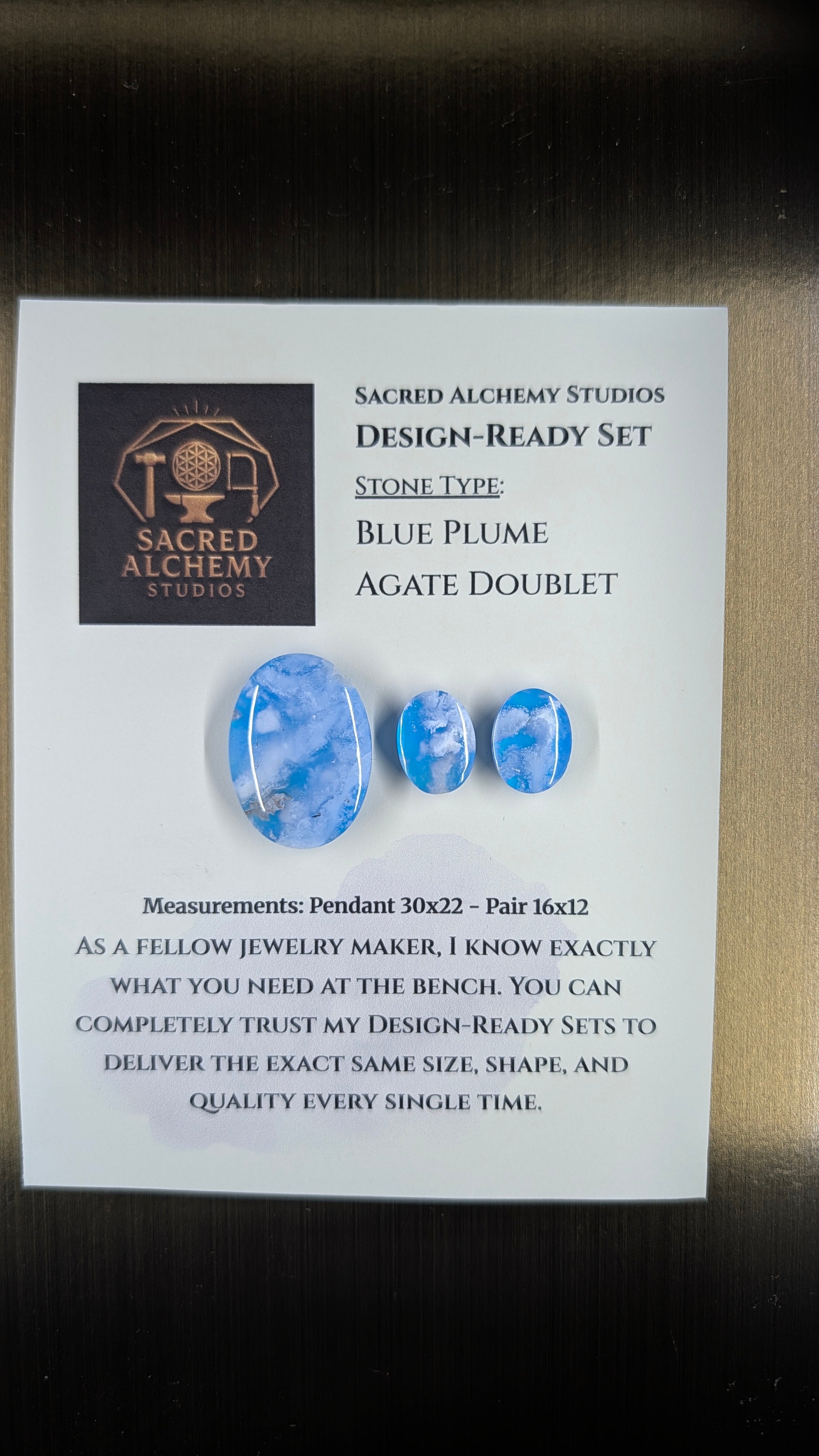 Oval Shape - Blue Plume Doublet - Design-Ready Set