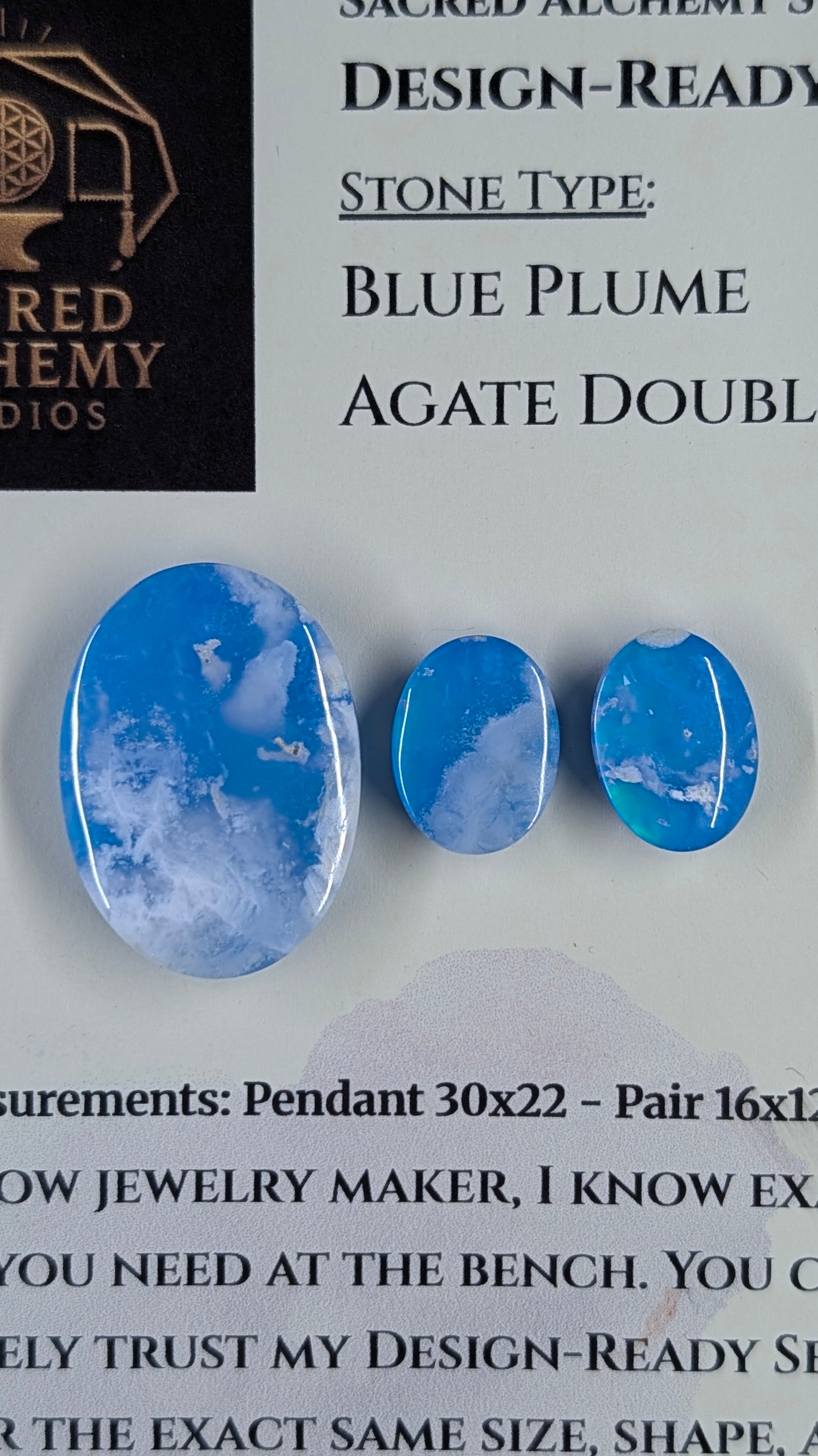 Oval Shape - Blue Plume Doublet - Design-Ready Set