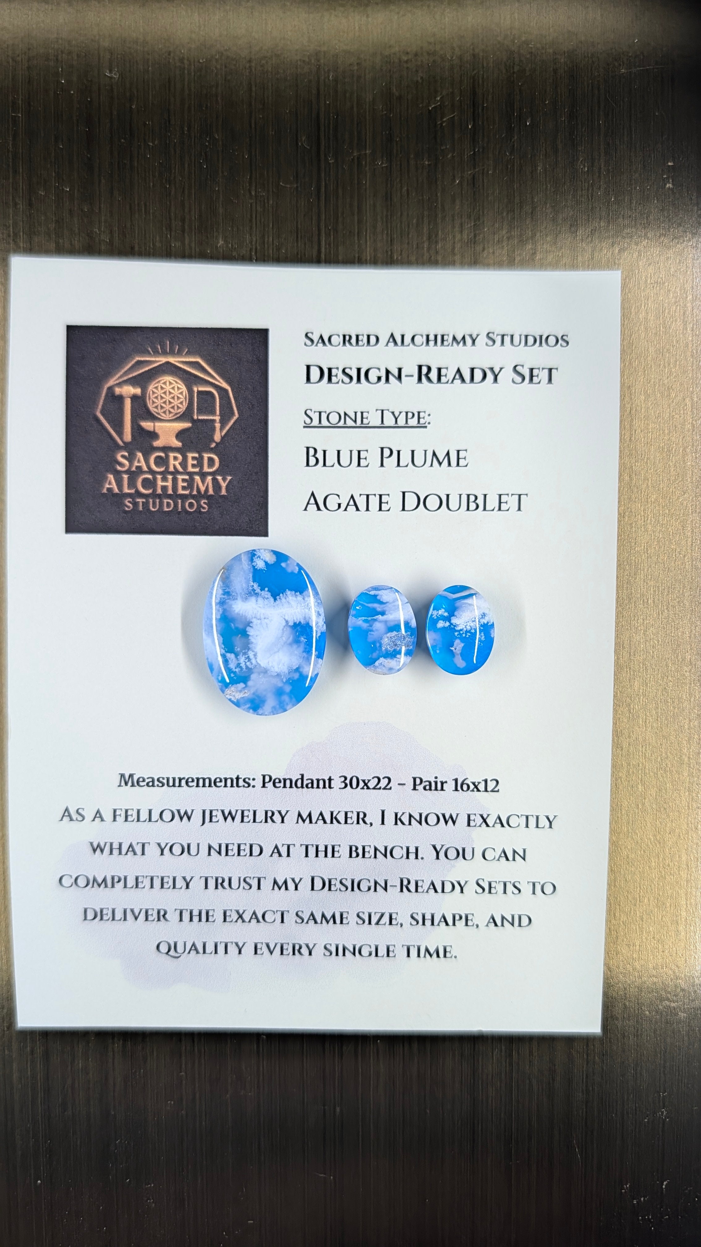 Oval Shape - Blue Plume Doublet - Design-Ready Set