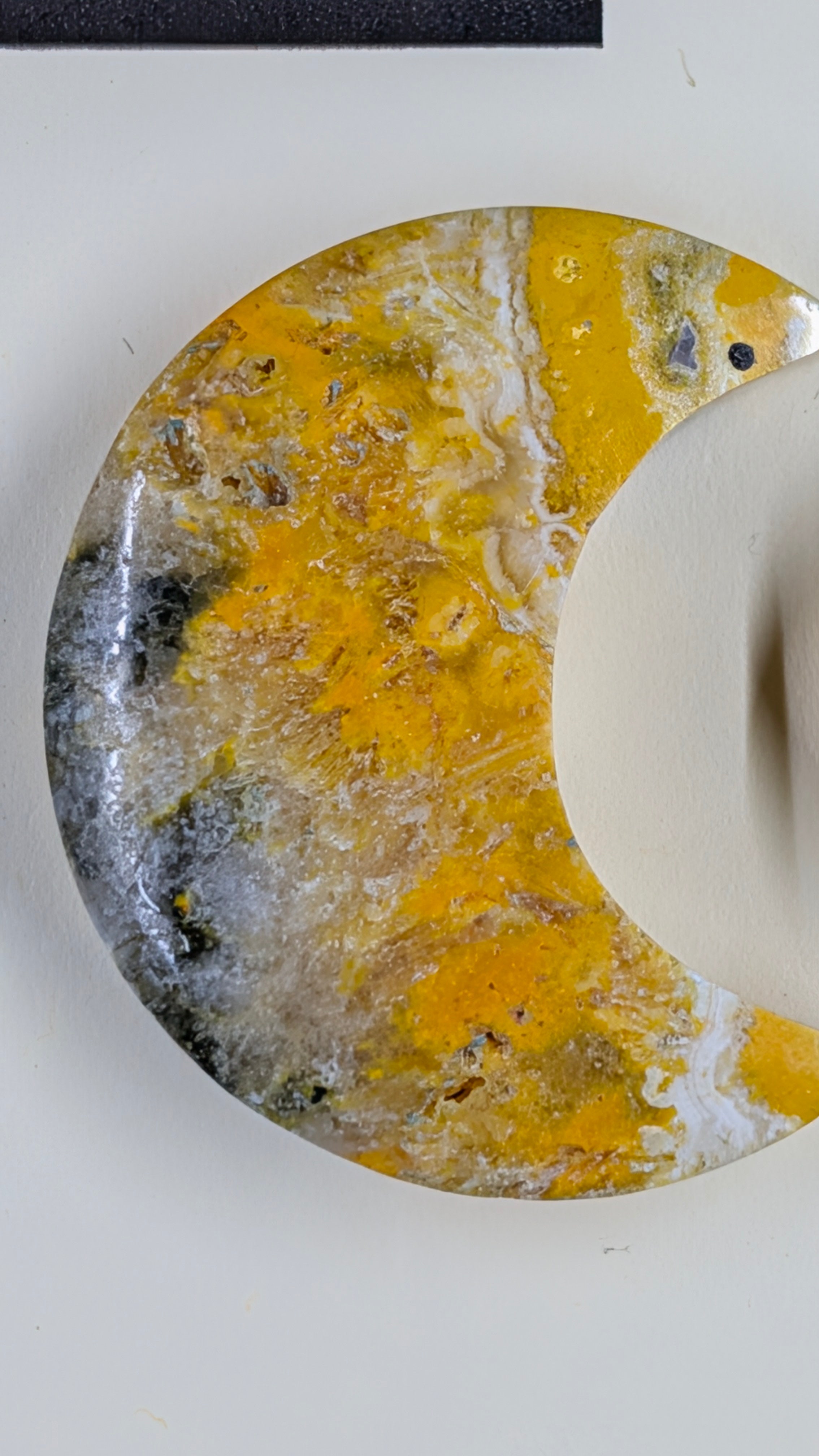 Crescent Moon - Bumblebee Jasper - Design-Ready Set
