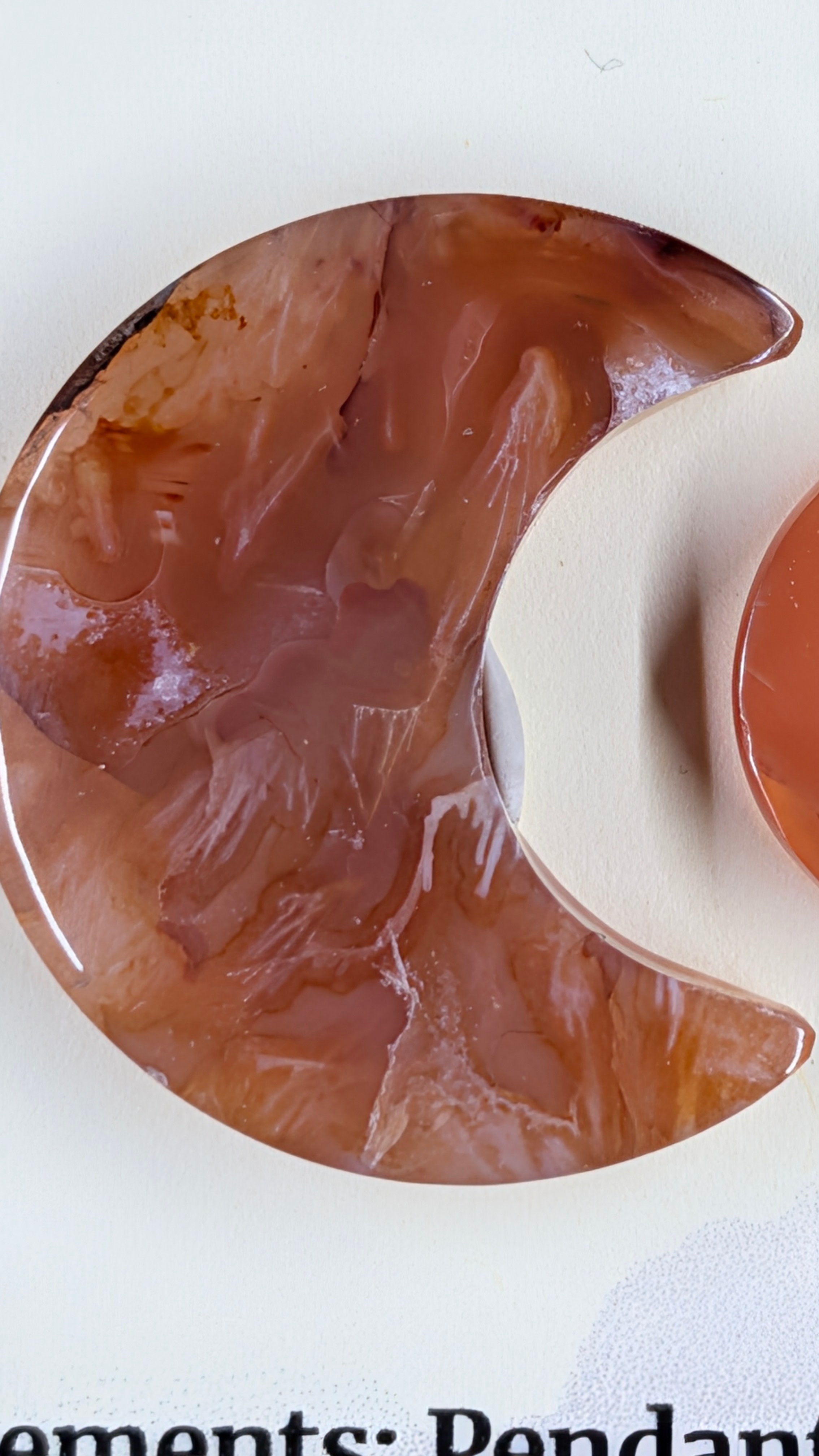 Crescent Moon - Carnelian - Design-Ready Set