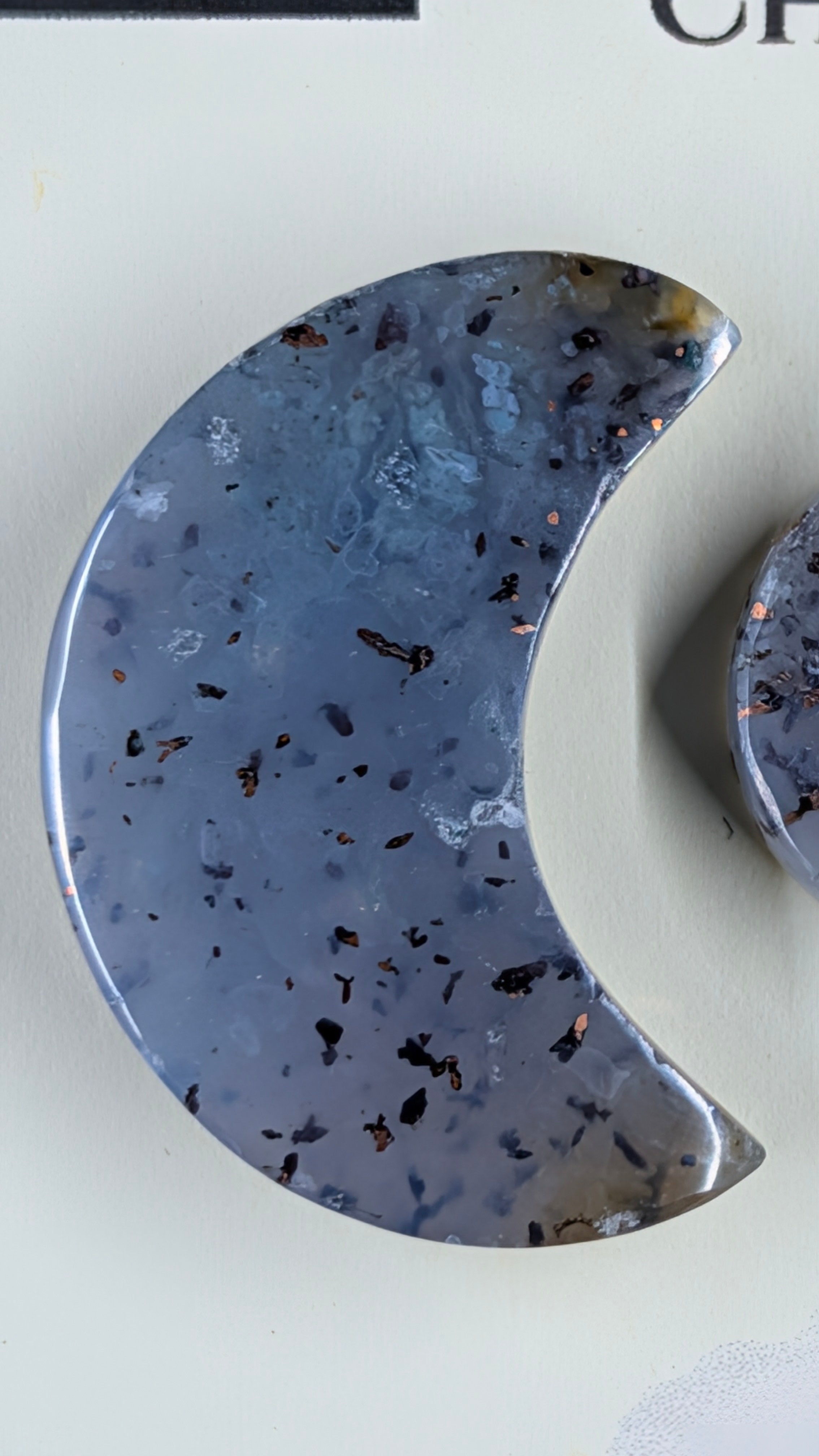 Crescent Moon - Confetti Chrysocolla - Sacred Alchemy Select - Design-Ready Set